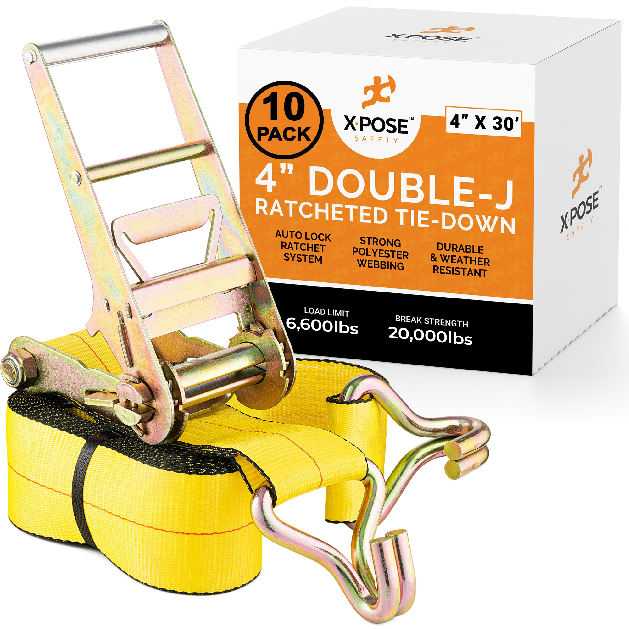Llave de trinquete con mango de aluminio XPOSE SAFETY de 12 dientes de 1/2 pulgadas, 3/8 pulgadas y 1/4 pulgadas - Modelo RTD430-DJH-10-X-S