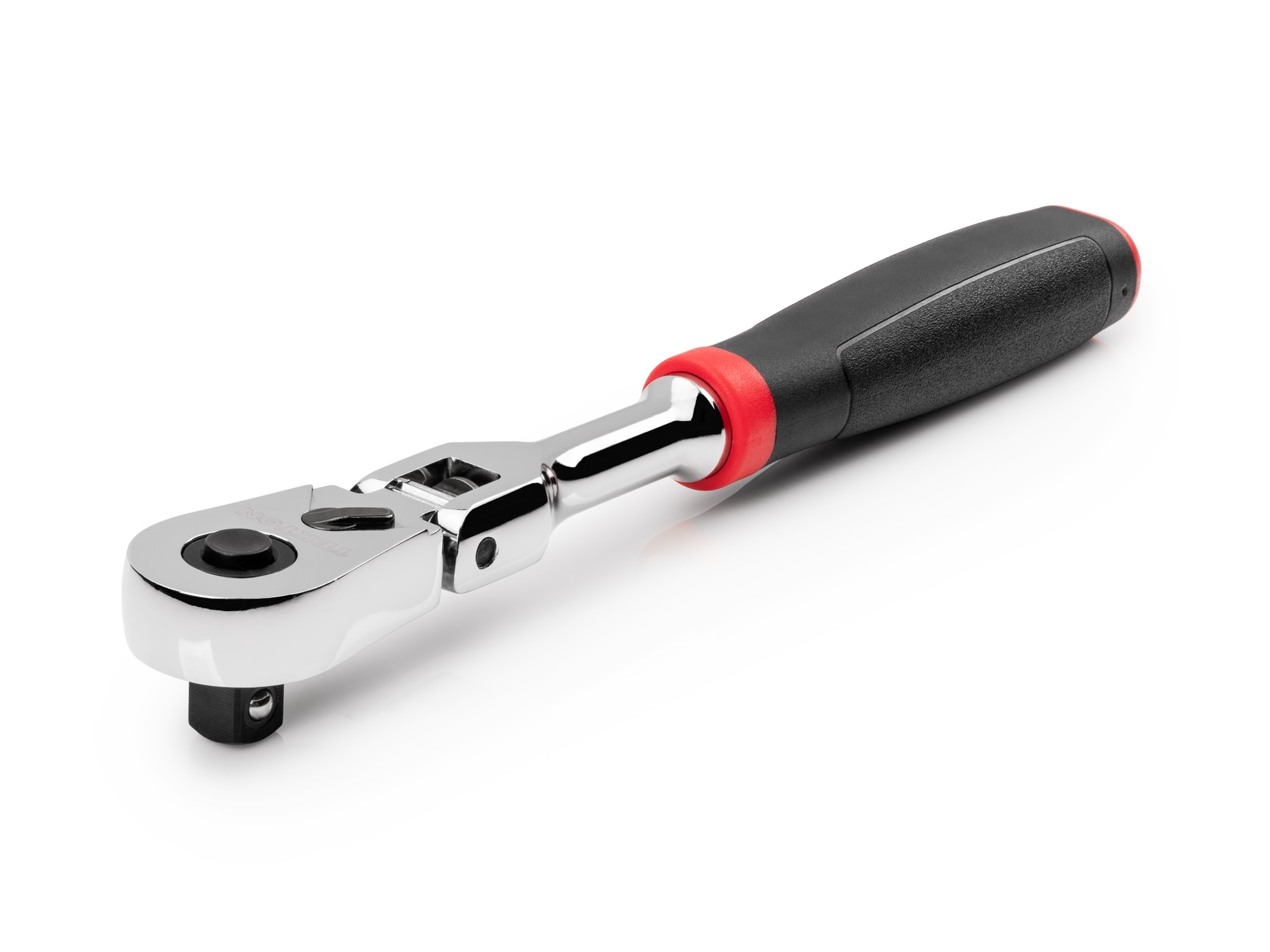 Llave de trinquete con cabeza flexible de 90 dientes y mango de agarre cómodo de 3/8 pulgadas TEKTON SRH32108