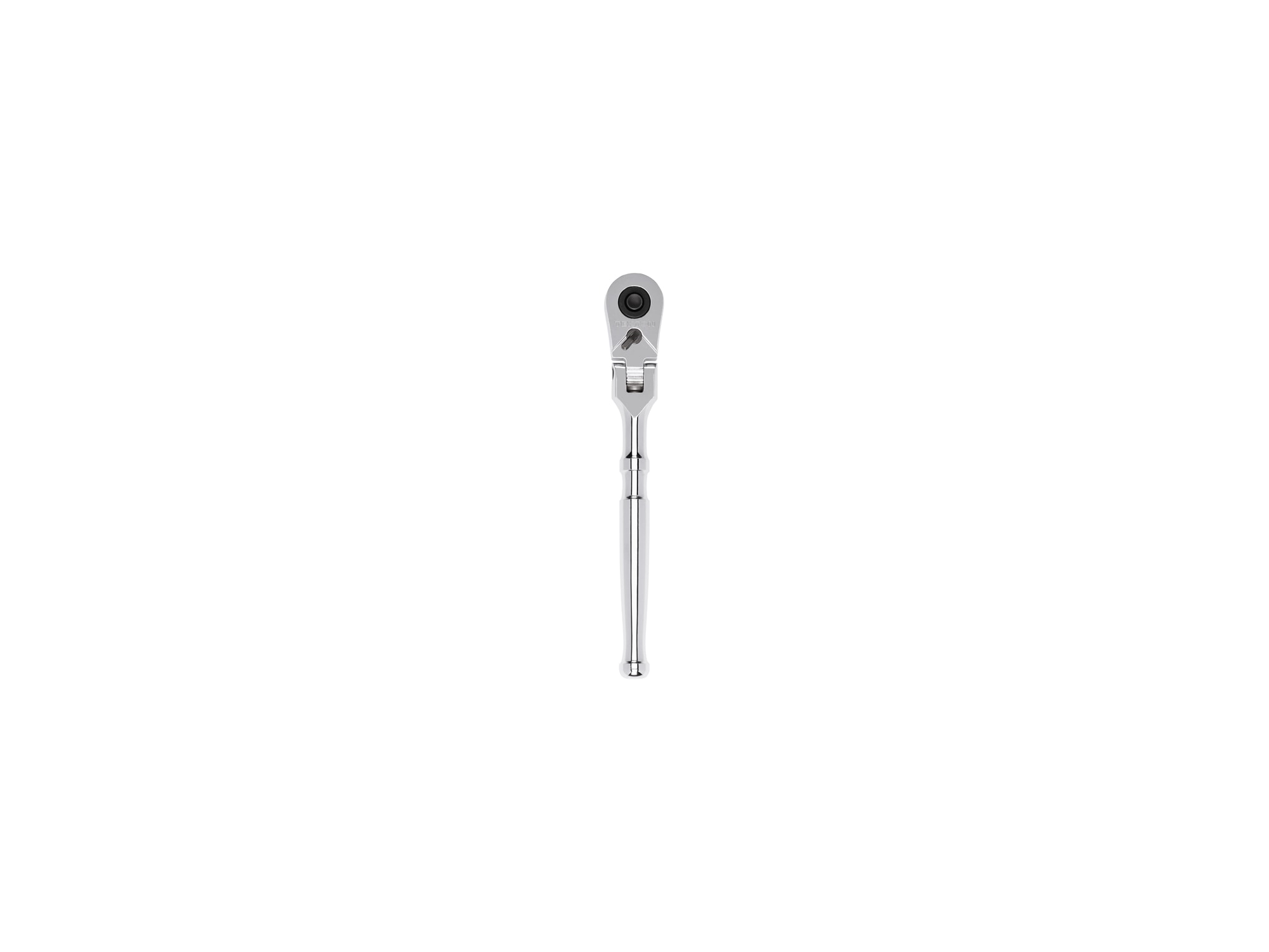Llave de trinquete de cabeza flexible de 90 dientes y mango pulido completo de 1/4 pulgadas TEKTON SRH31006.