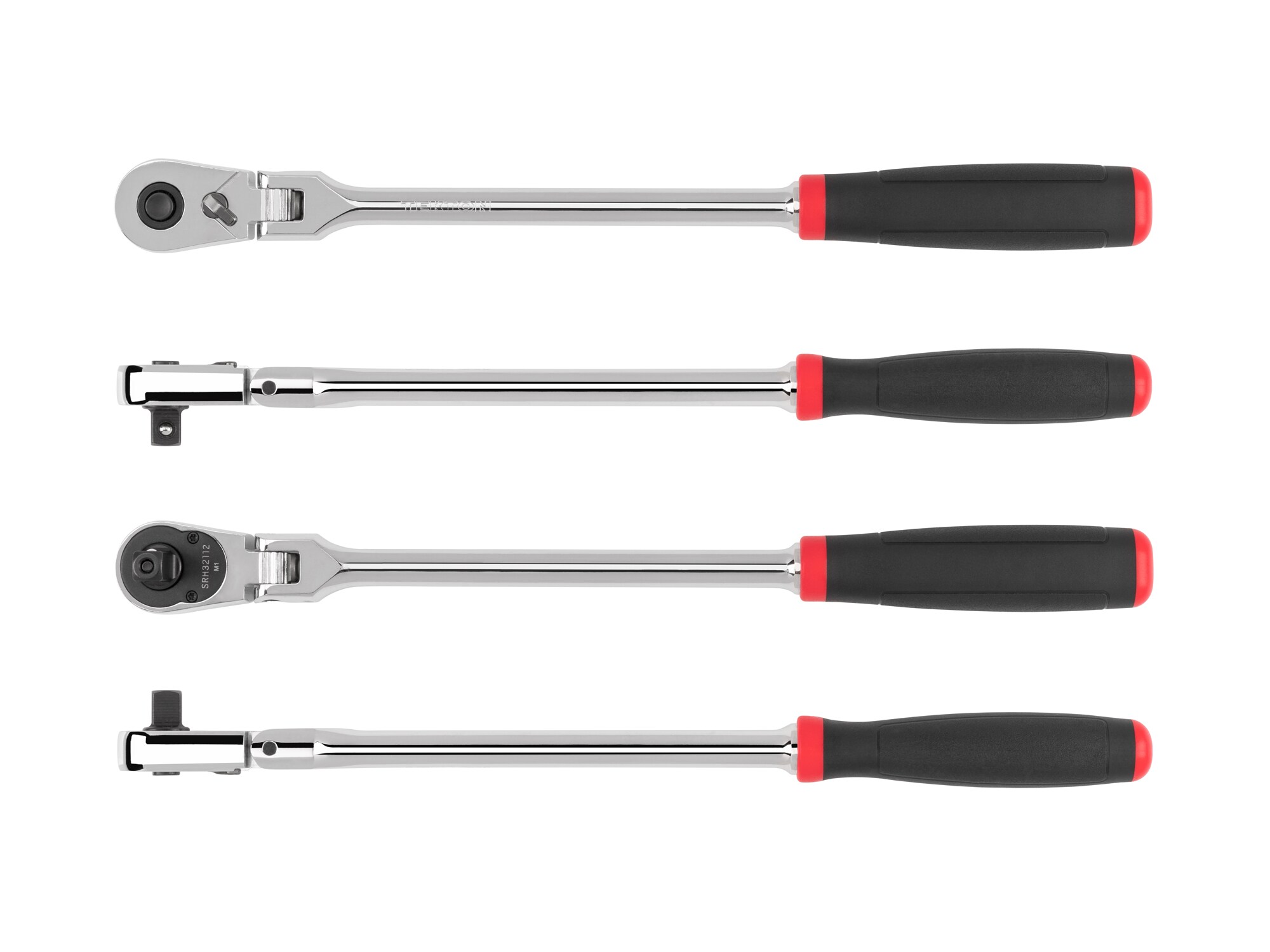 Llave de trinquete de cabeza flexible con mango ergonómico de 3/8 pulgadas de 90 dientes TEKTON SRH32112
