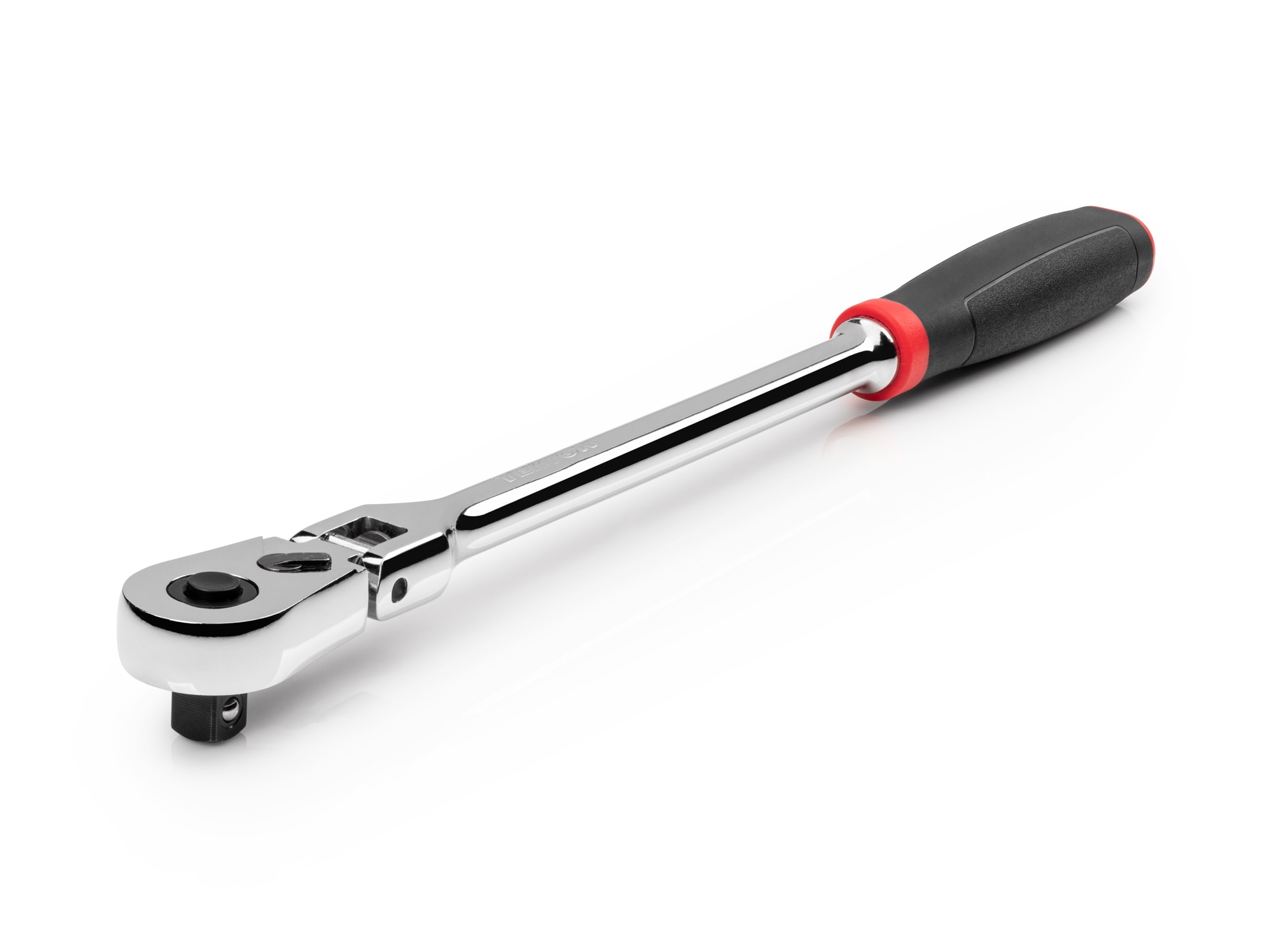 Llave de trinquete de cabeza flexible con mango ergonómico de 3/8 pulgadas de 90 dientes TEKTON SRH32112