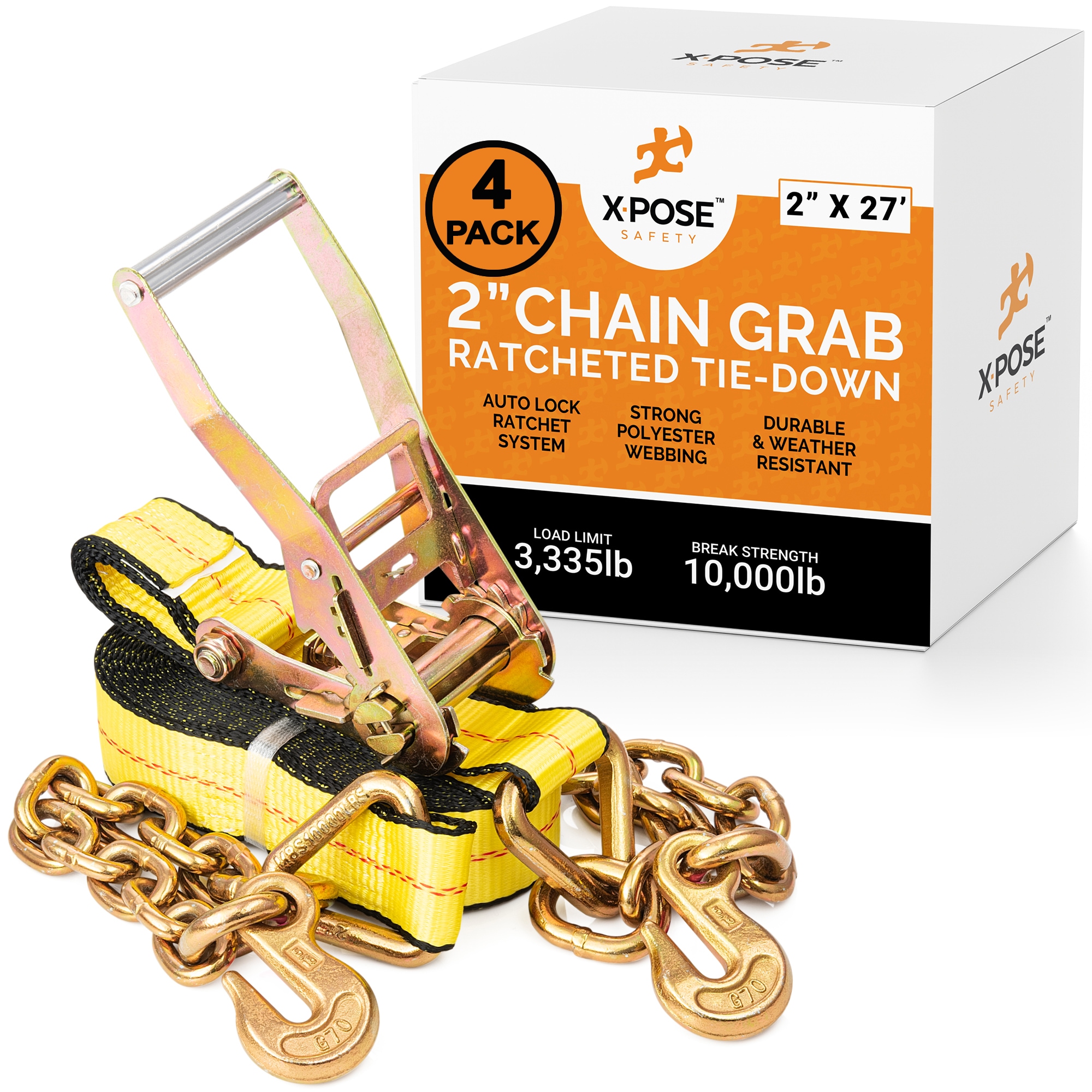 Trinquete con Mango de Aluminio para Llaves XPOSE SAFETY 11 dientes de 1/2 pulgadas, 3/8 pulgadas y 1/4 de pulgada - Modelo RTD227-CG-4-X-S