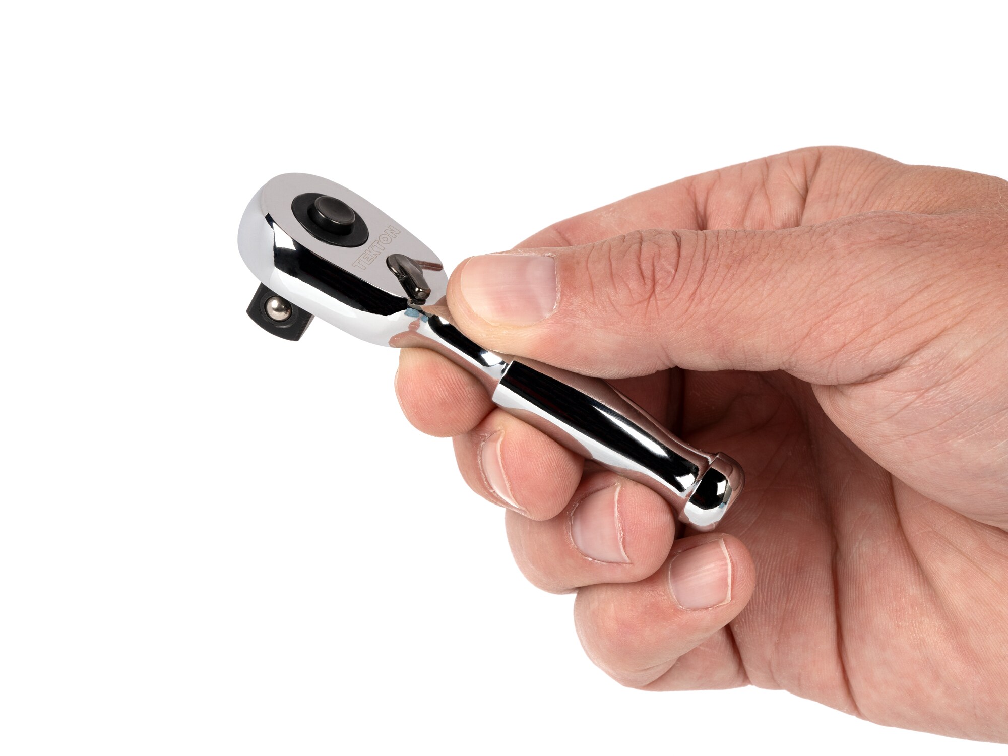 Llave de trinquete de mango pulido de 3/8 pulgadas con 90 dientes - TEKTON SRH11503