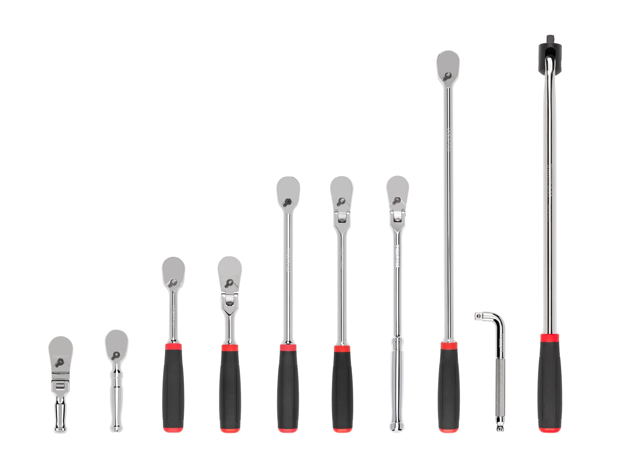 Juego de Rápido Accionar de 10 Piezas con Mango Ergonómico y Cabezal Flexible de 90 Dientes de 3/8 pulgadas de TEKTON SDR99104