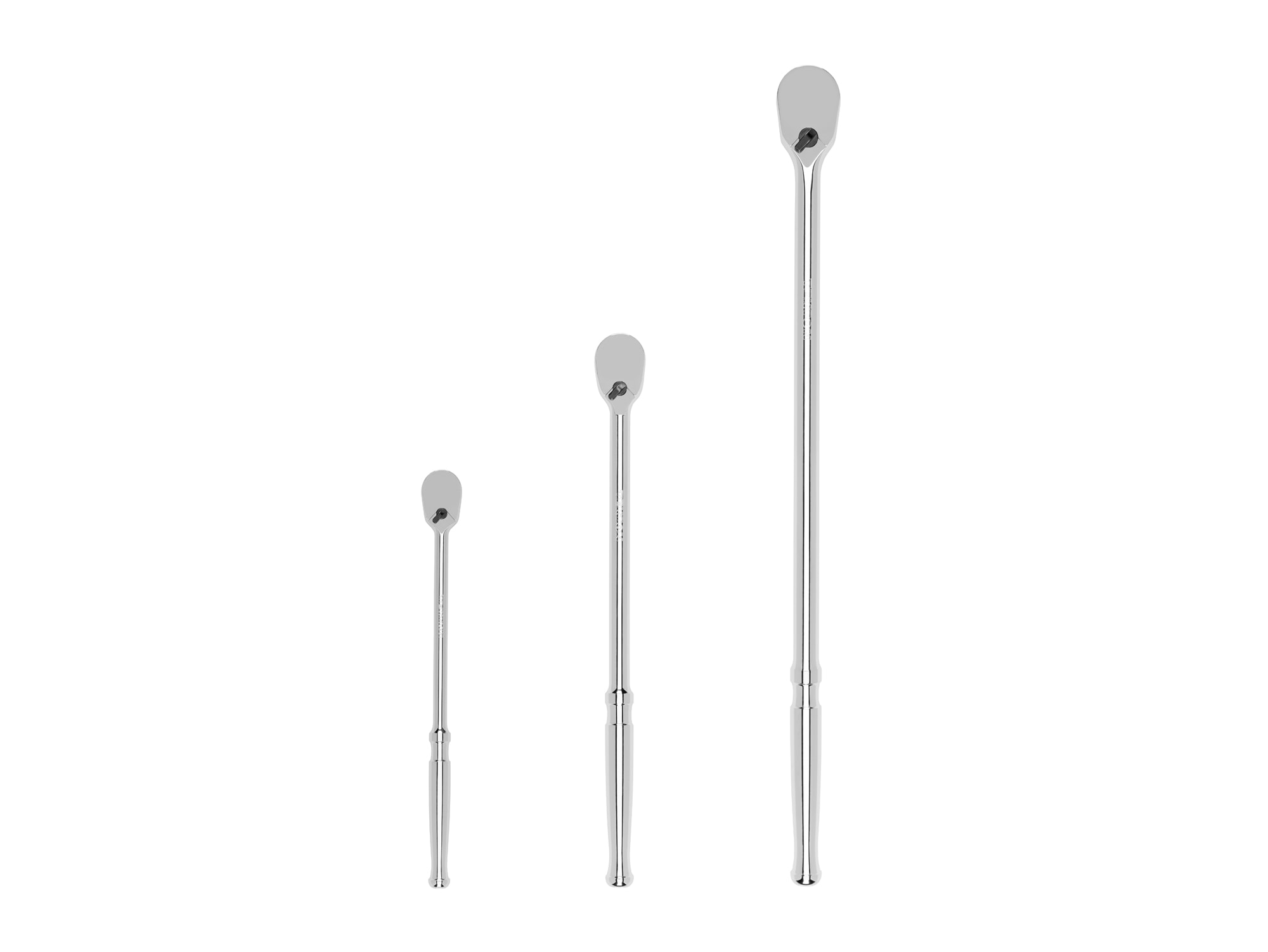 Juego de Trinquetes TEKTON de 3 Piezas con Mango Pulido Completo, de 90 Dientes y de 1/2 pulgadas, 3/8 pulgadas y 1/4 pulgadas de Accionamiento