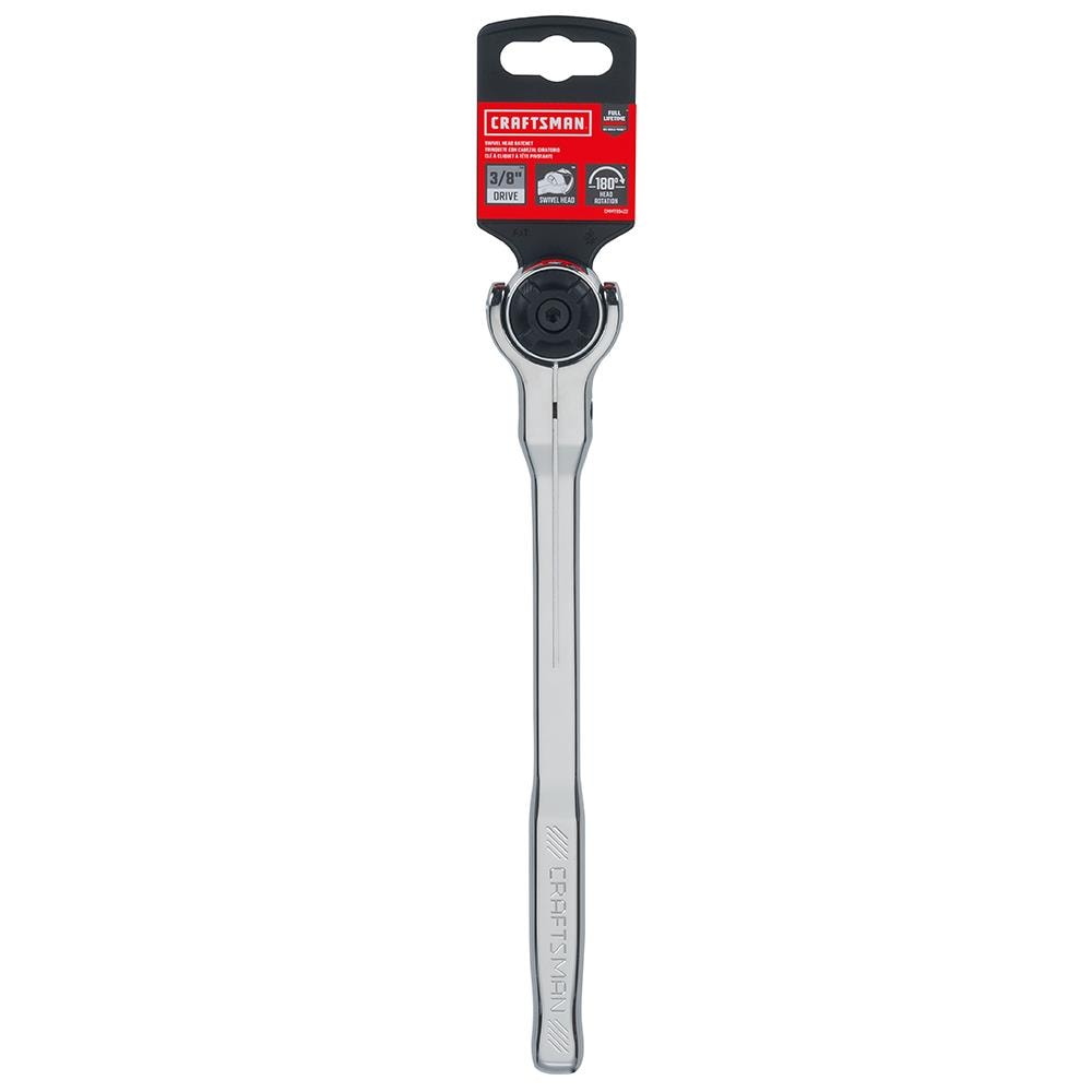 Llave de trinquete de 72 dientes y mango de pulido completo de 3/8 pulgadas de CRAFTSMAN CMMT99422