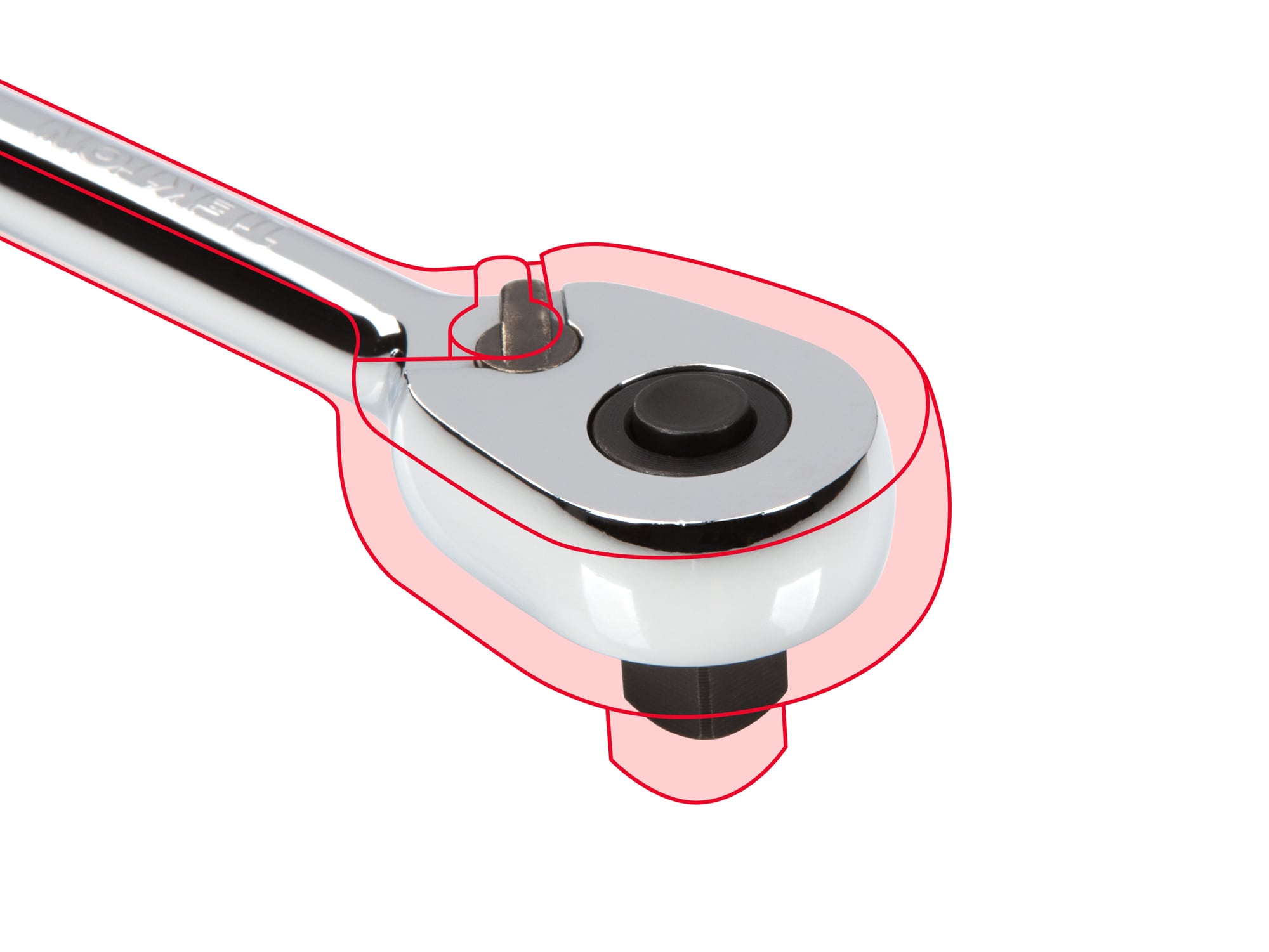 Llave de Trinquete con Mango Pulido Completo de 90 Dientes TEKTON de 1/2 Pulgada de Accionamiento SRH11224