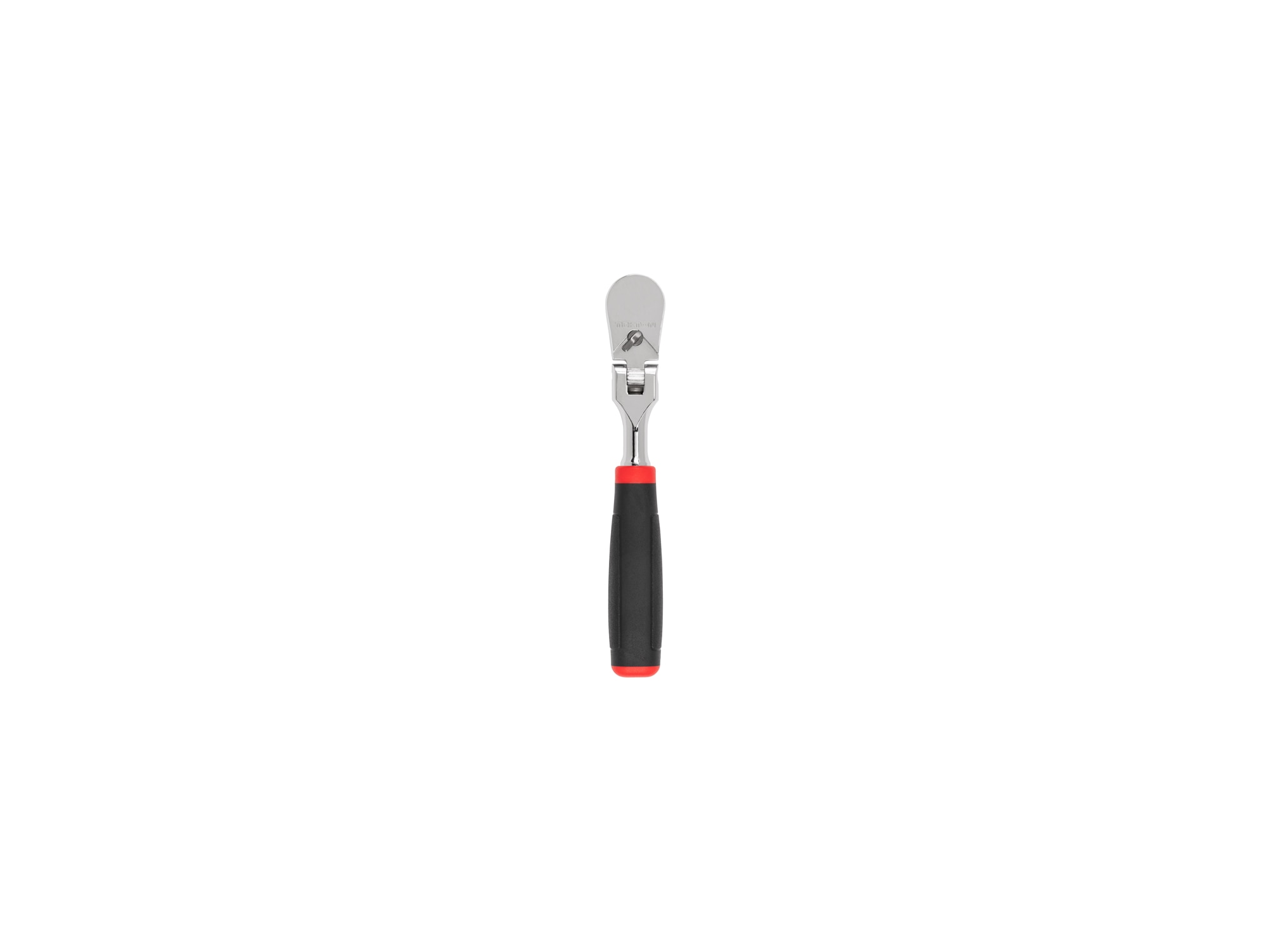 Llave de trinquete de cabeza flexible con mango antideslizante para maniobras cómodas TEKTON de 1/4 pulgadas con 90 dientes