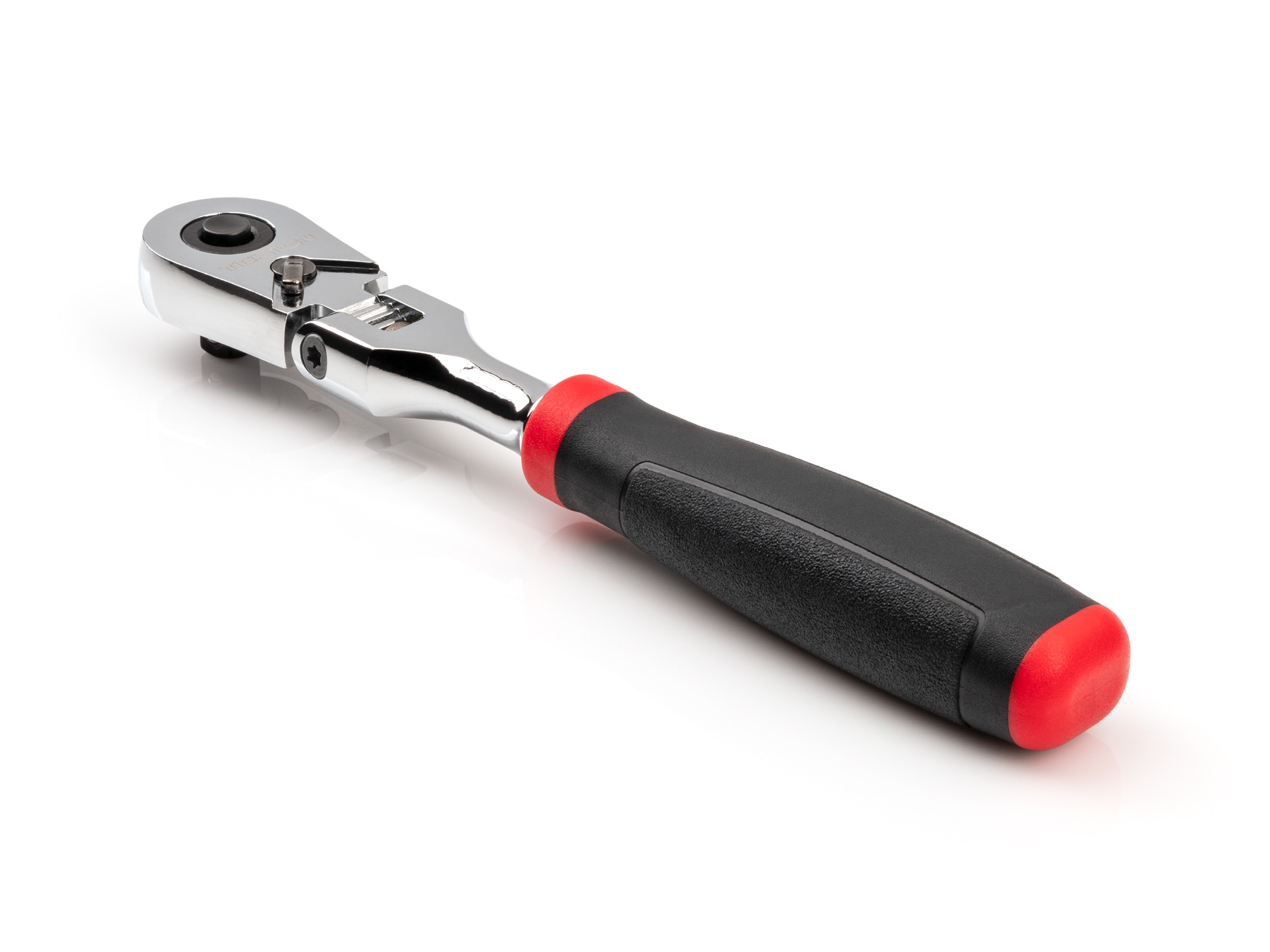 Trinquete de cabeza flexible con mango ergonómico de 90 dientes para maniobras cómodas de 1/4 de pulgada de TEKTON SRH32006