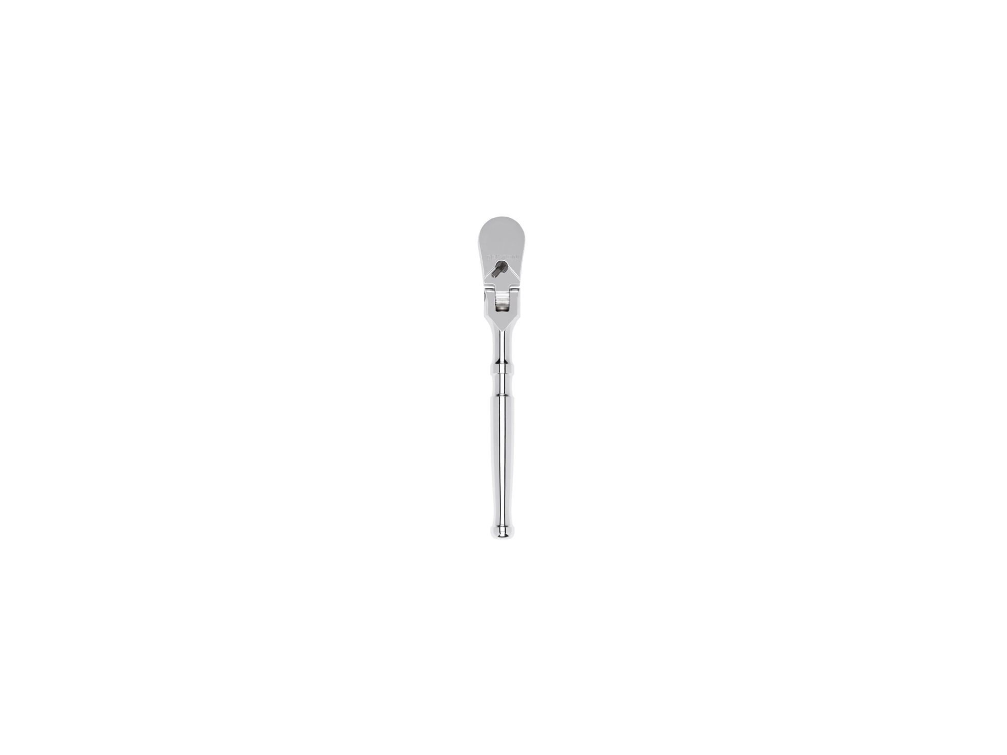 Llave de trinquete con cabezal flexible y mango pulido completo de 1/4 pulgadas de TEKTON con 90 dientes