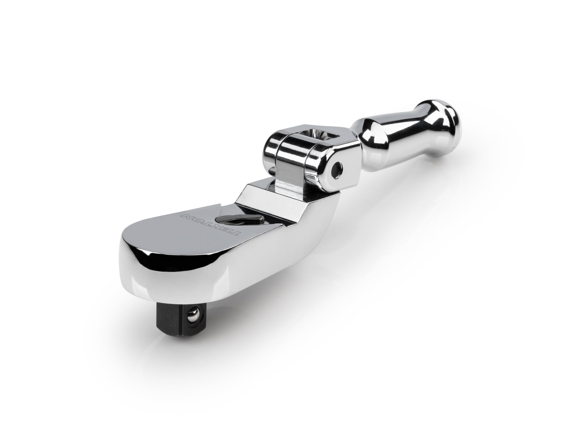 Llave de trinquete flexible con mango plegable TEKTON de 90 dientes y 3/8 pulgadas de unidad SRH25104.