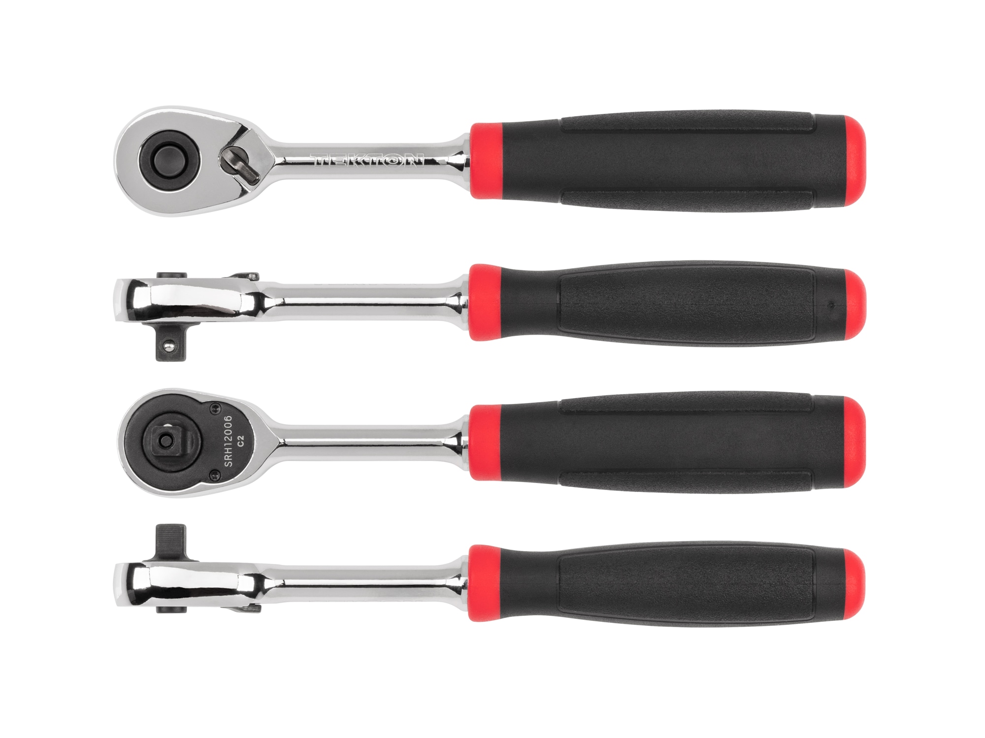 Trinquete con mango cómodo de 90 dientes de 1/4 pulgadas Drive TEKTON SRH12006