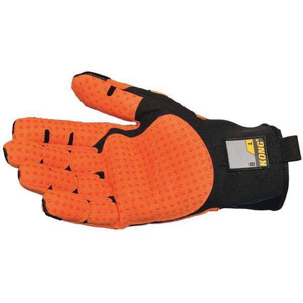 Guantes de Mecánico Ironclad Performance Wear, Talla L, Naranja/Negro, Nylon Acanalado - SDX2-04-L