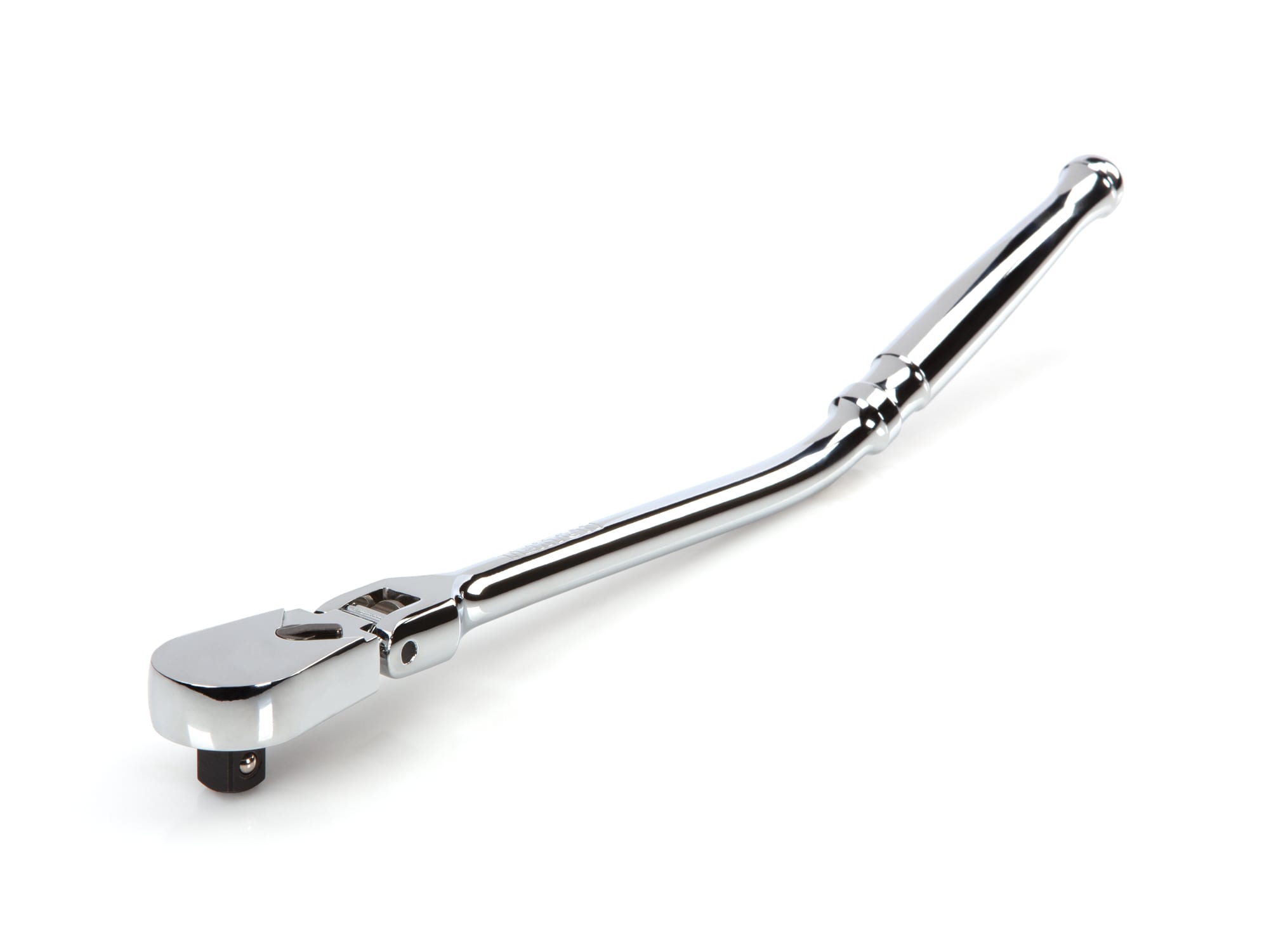 Trinquete de Cabeza Flexible con Mango de Pulido Completo de 3/8 pulgadas de 90 Dientes Tekton