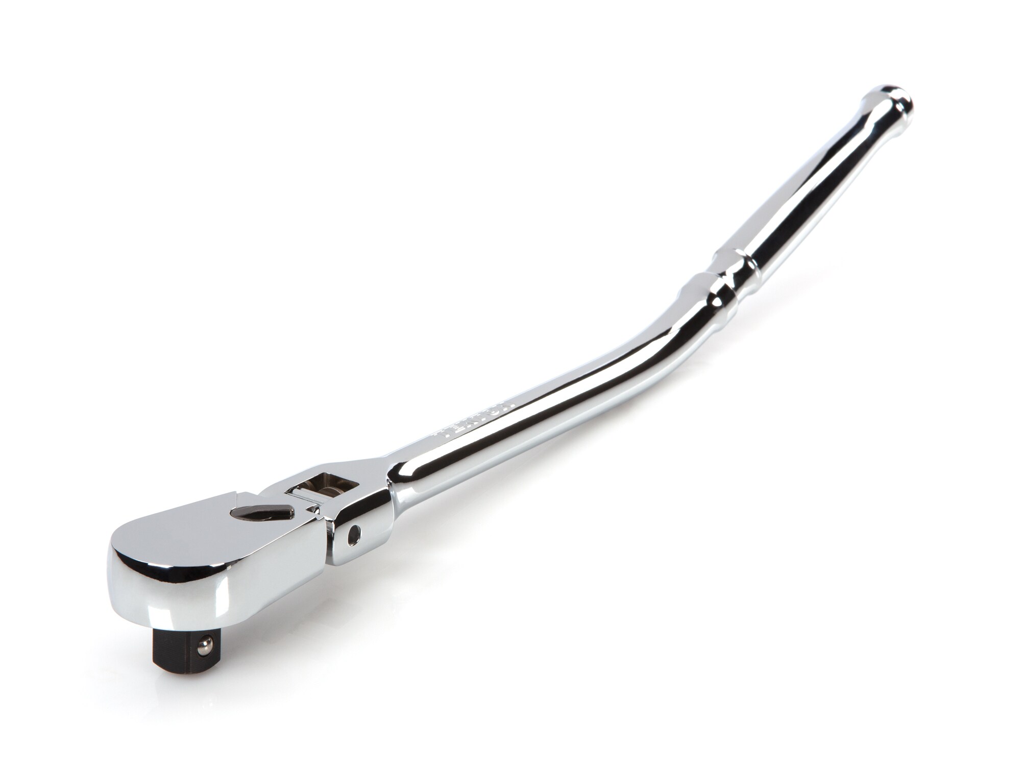 Trinquete con cabezal flexible y mango pulido completo de 90 dientes TEKTON de 1/2 pulgada de unidad SRH23214