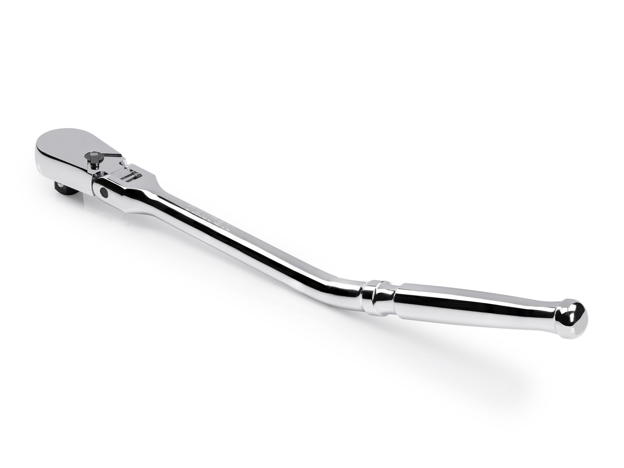 Trinquete con cabezal flexible y mango pulido completo de 90 dientes TEKTON de 1/2 pulgada de unidad SRH23214