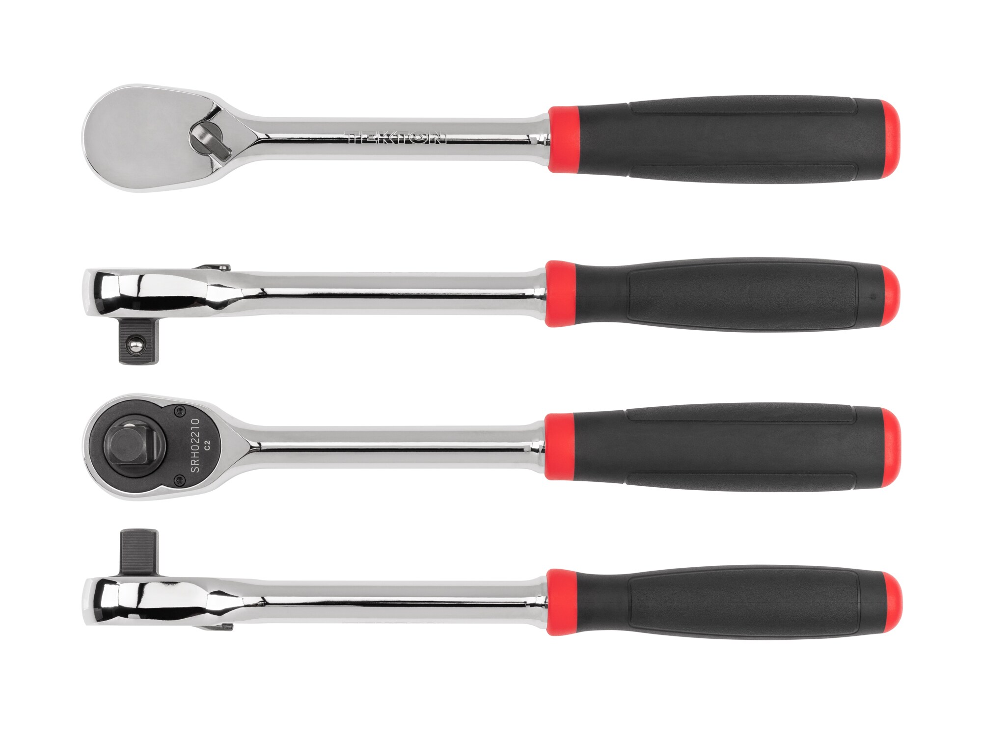 Trinquete con mango ergonómico de 90 dientes para llave de 1/2 pulgadas - TEKTON SRH02210