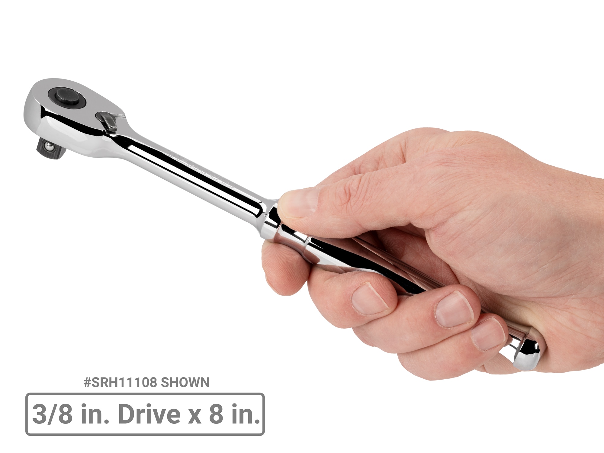 Juego de trinquete de cabeza flexible TEKTON de 15 piezas, 90 dientes, mango pulido completo, unidades de 1/2 pulgadas, 3/8 pulgadas y 1/4 pulgadas