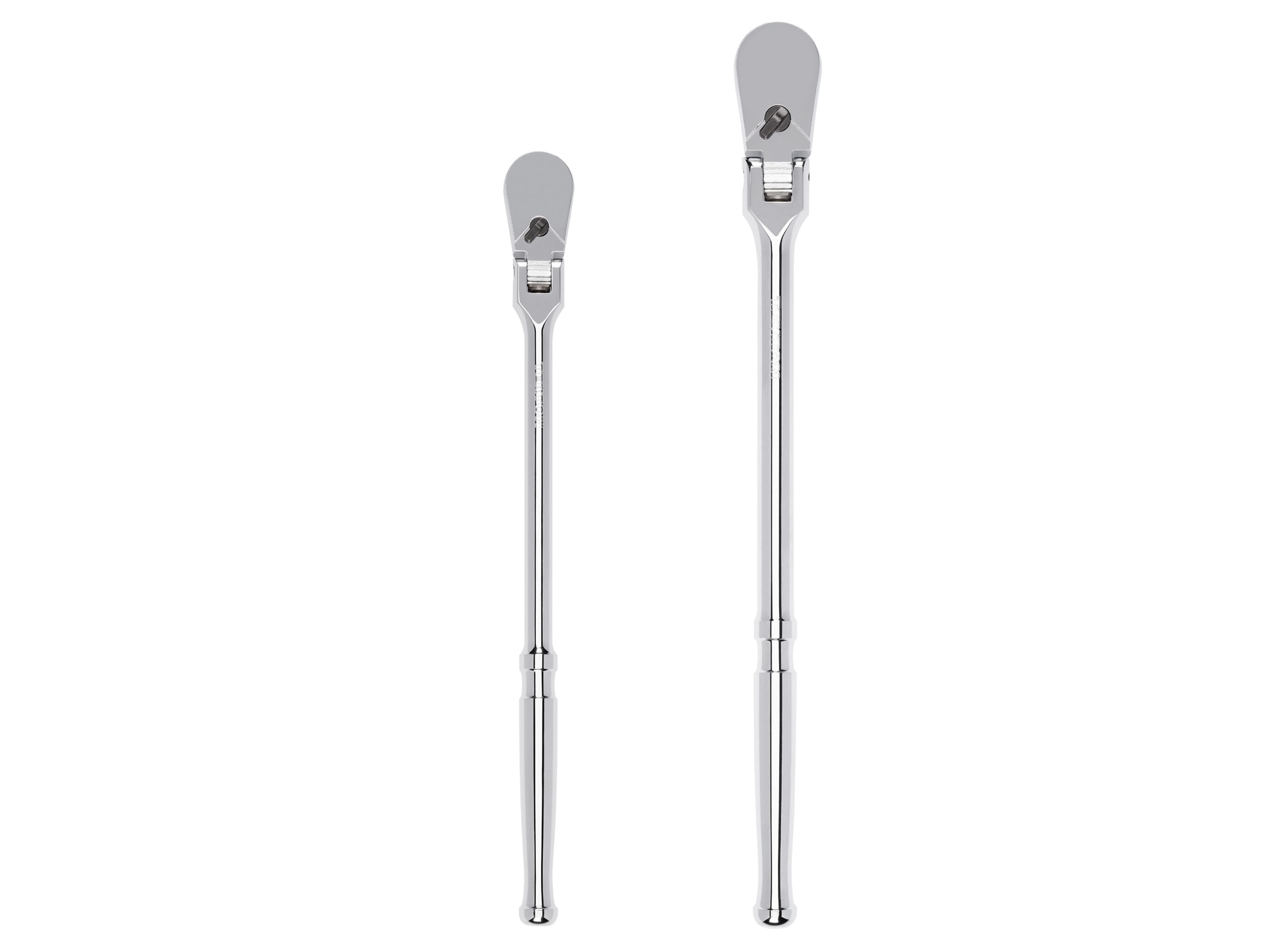 Juego de Llaves de Trinquete de Cabeza Flexible de 90 Dientes de 3/8 y 1/2 Pulgadas, Manija Pulida Completa de 2 Piezas TEKTON SRH99201