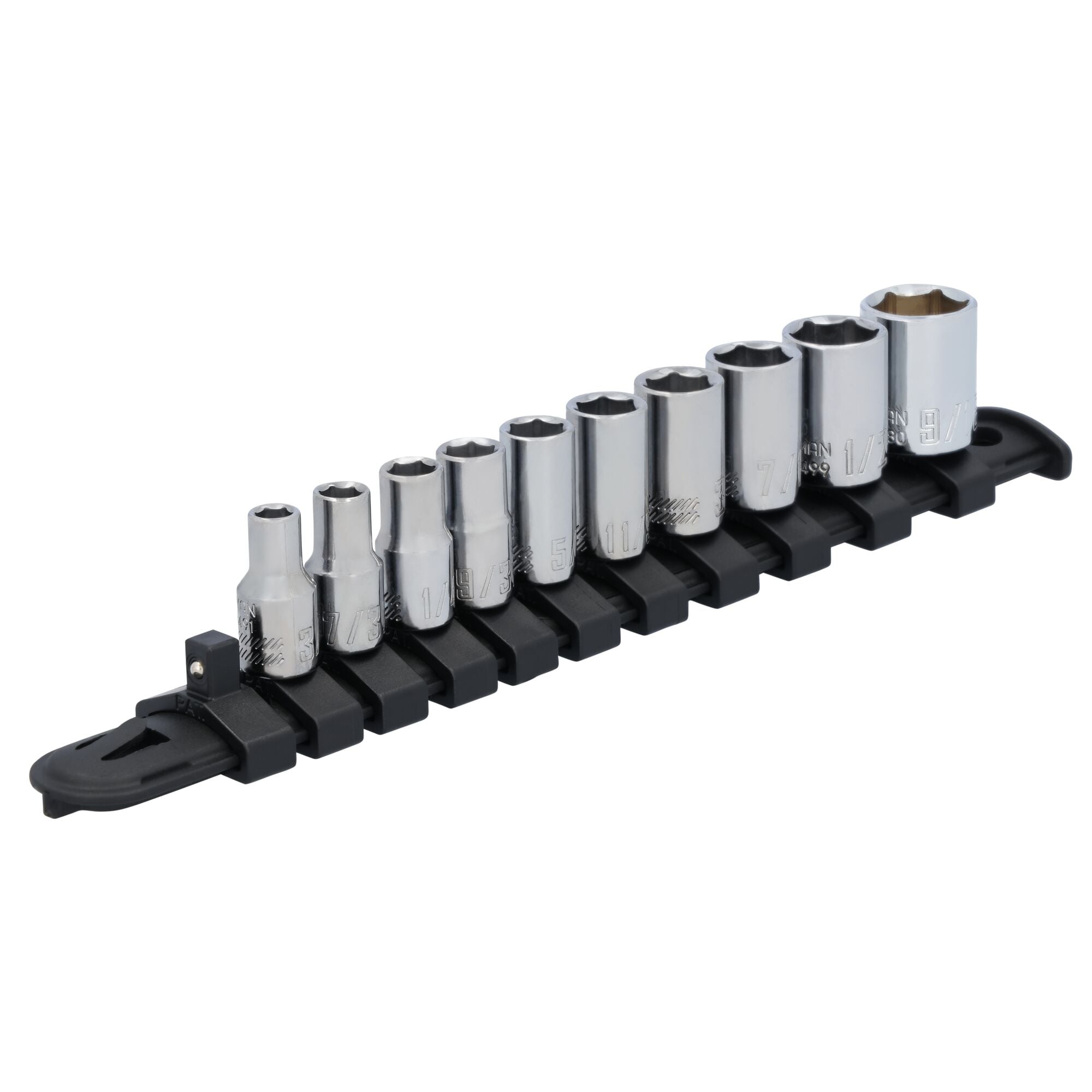Juego de 11 piezas de dados bajos estándar (SAE) de 1/4 de pulgada Craftsman