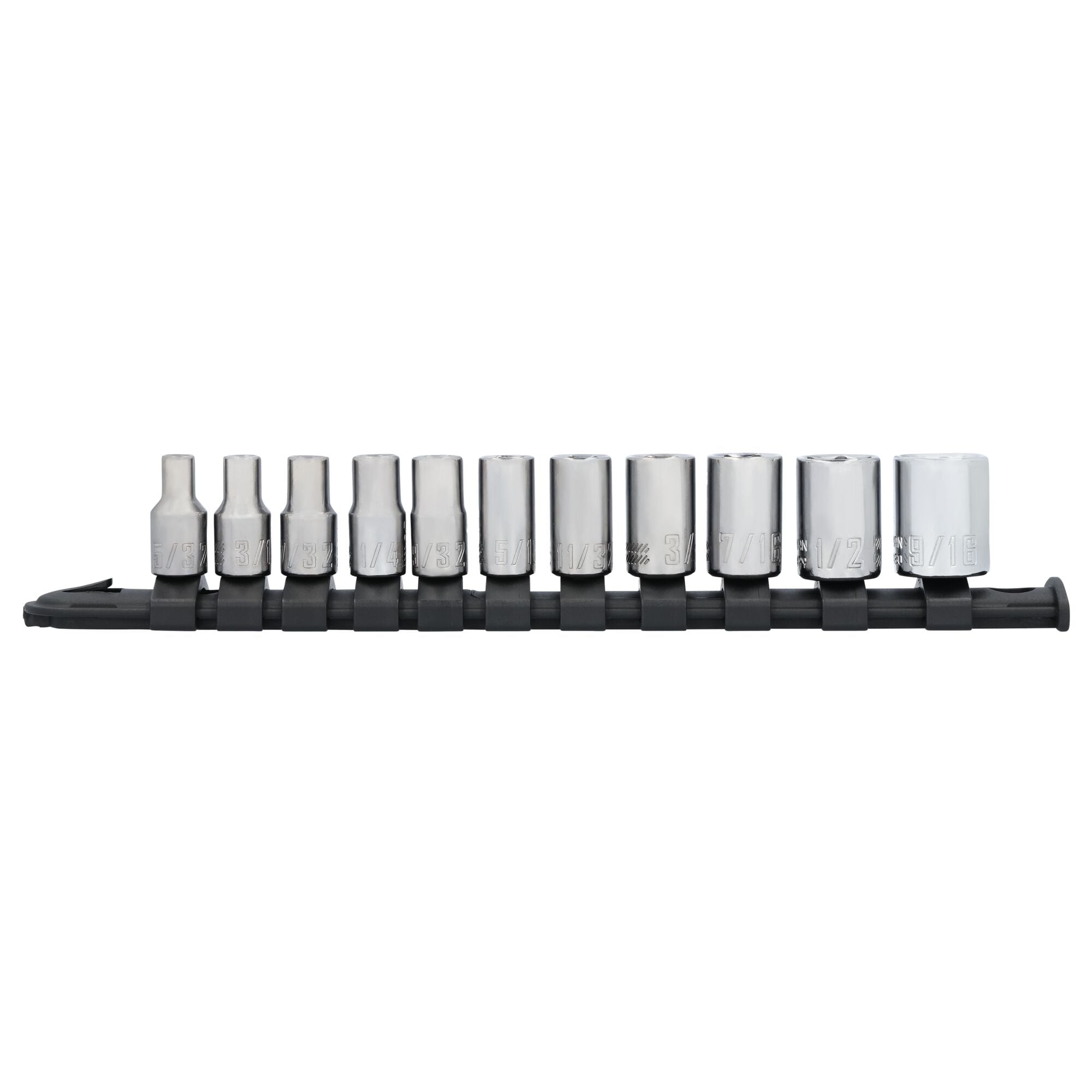 Juego de 11 piezas de dados bajos estándar (SAE) de 1/4 de pulgada Craftsman