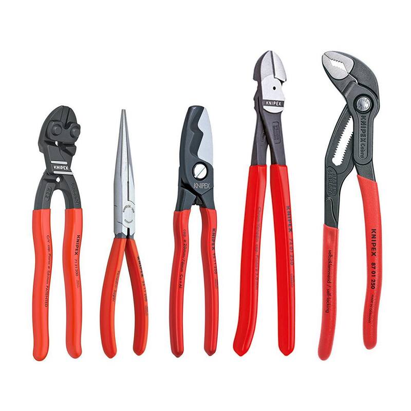 Set de herramientas de inicio de alicates automotrices KNIPEX (5 piezas) - 9K 00 80 108 US