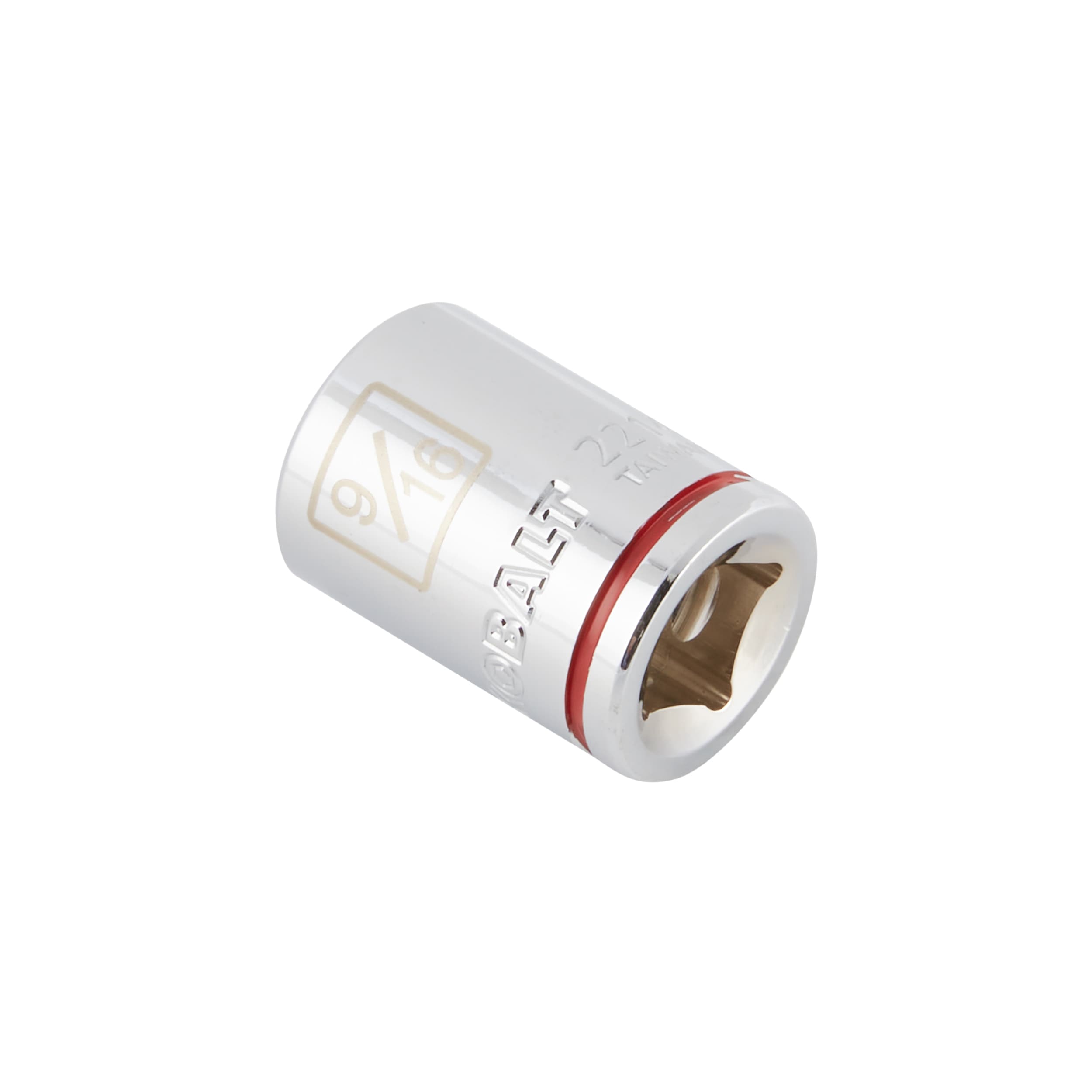 Llave de vaso superficial estándar de 9/16 pulgadas de 3/8 pulgadas de accionamiento Kobalt 85419
