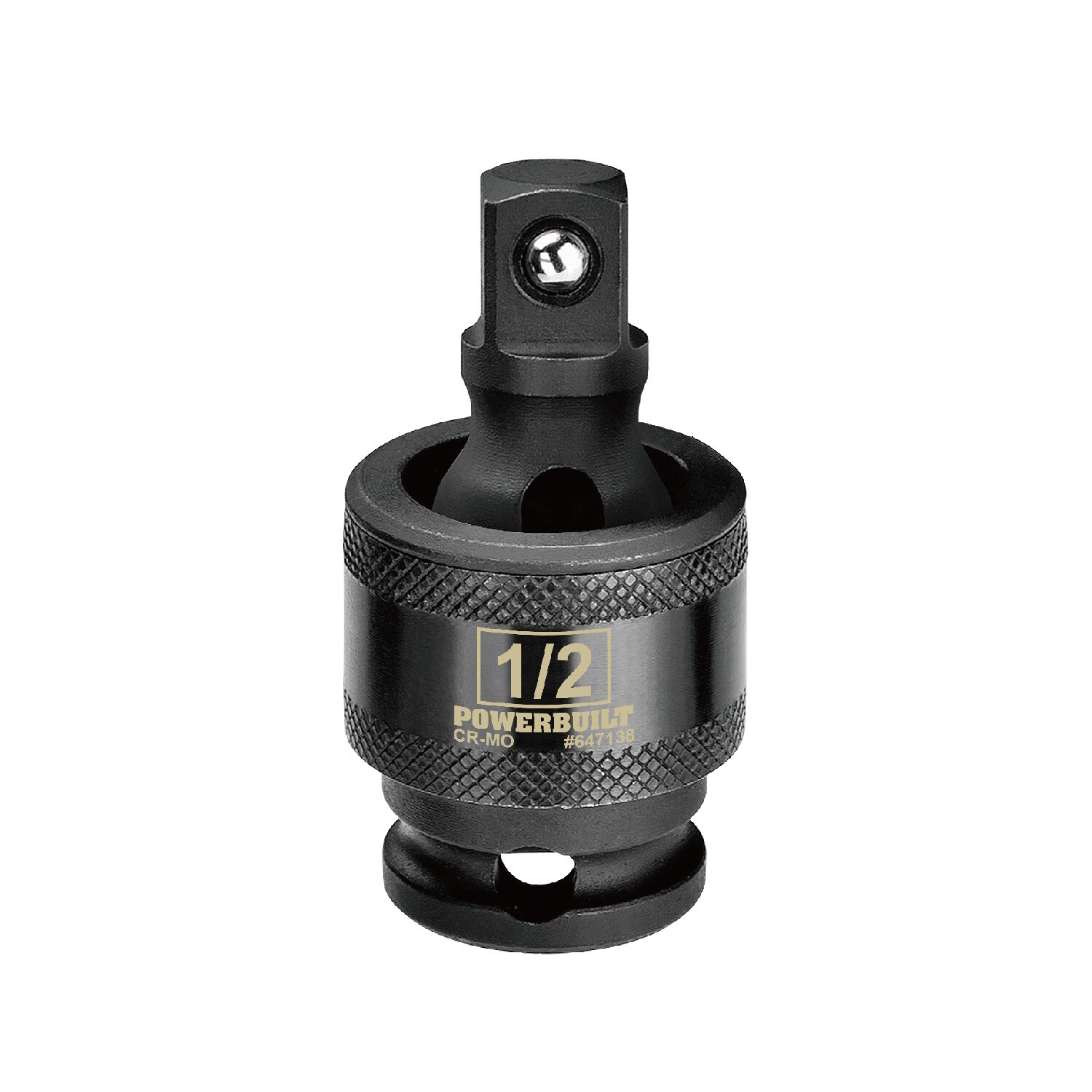 Juego de llaves de vaso rasas y profundas Powerbuilt de 1/2 pulgadas, estándar (SAE) y métricas, 63 piezas 949012