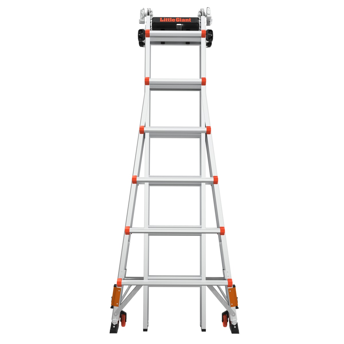Escalera multifuncional telescópica con niveladores de patas 25.1 pies de alcance - Capacidad de carga de 300 lbs. Nivelador 2.0 M26 de Little Giant Ladders