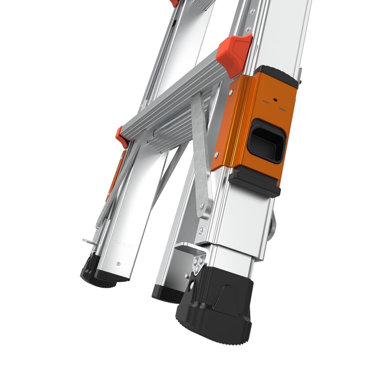 Escalera multifuncional telescópica con niveladores de patas 25.1 pies de alcance - Capacidad de carga de 300 lbs. Nivelador 2.0 M26 de Little Giant Ladders