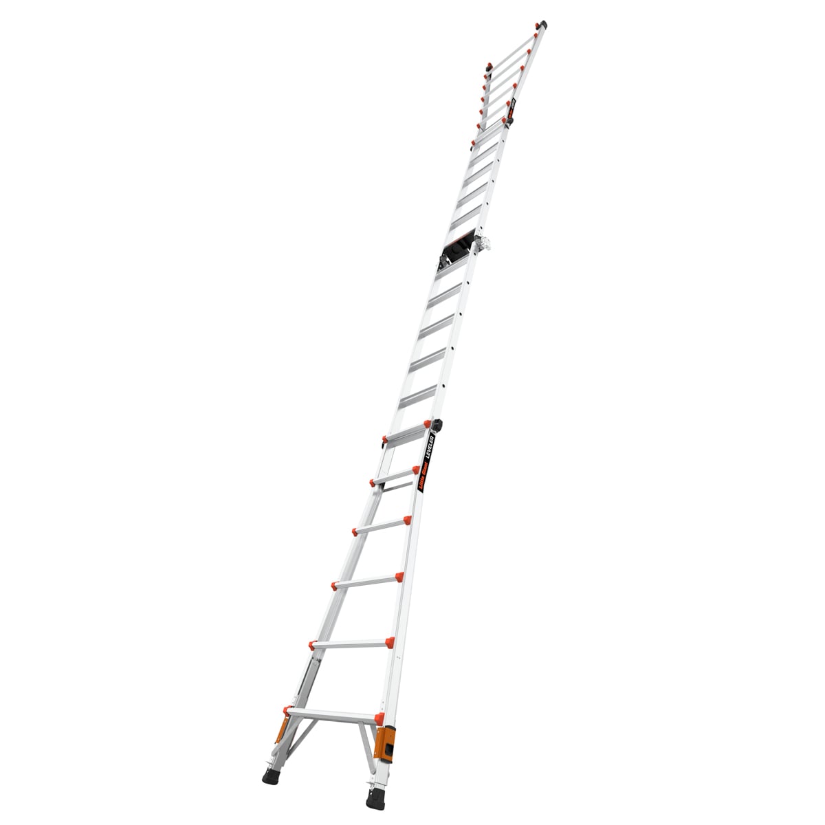 Escalera multifuncional telescópica con niveladores de patas 25.1 pies de alcance - Capacidad de carga de 300 lbs. Nivelador 2.0 M26 de Little Giant Ladders