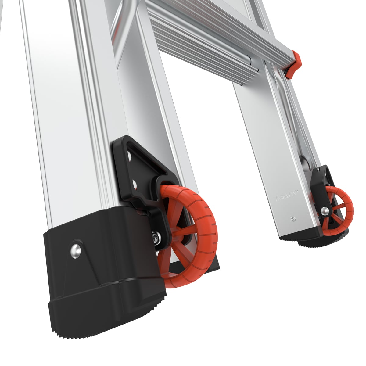 Escalera telescópica multifuncional Little Giant Ladders Leveler 2.0 M17 con niveladores de patas, alcance de 18 pies, capacidad de carga de 300 libras - Tipo 1A 16507T-803