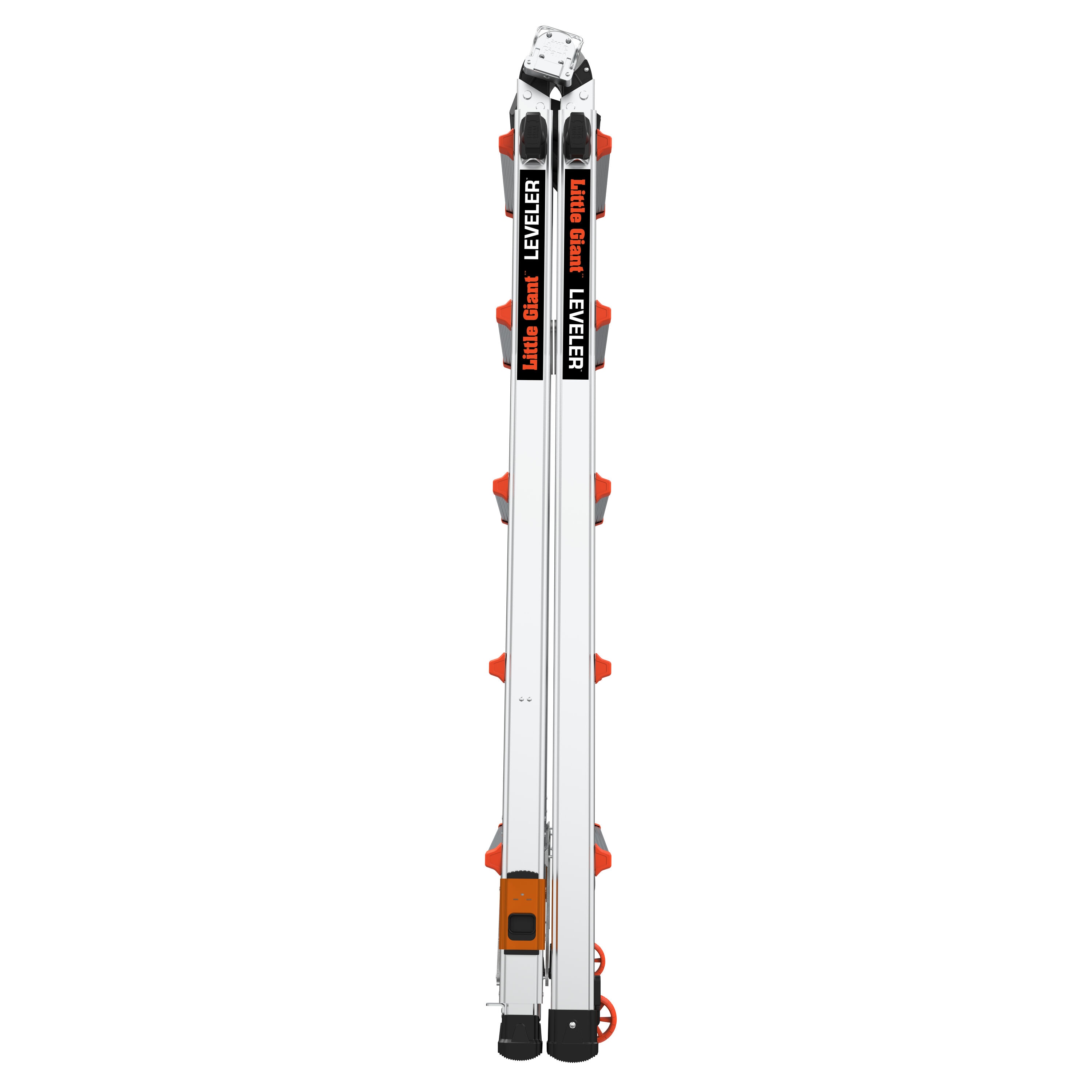 Escalera multifuncional telescópica con patas niveladoras Little Giant Leveler 2.0 M22 - Alcance de 22 pies y capacidad de carga de 300 libras.