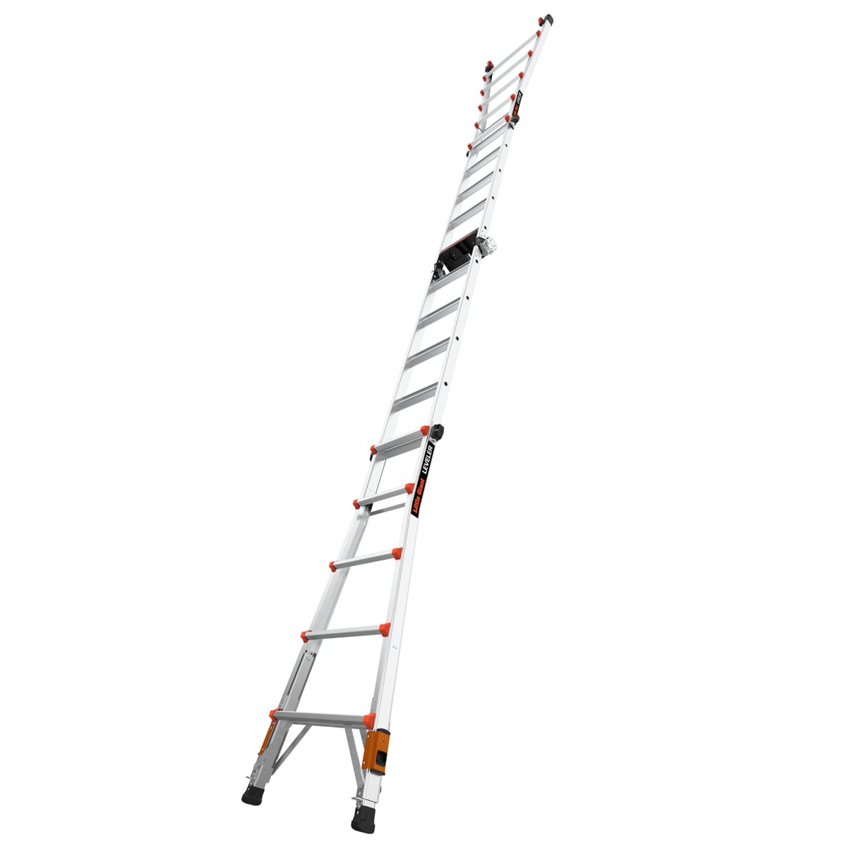 Escalera multifuncional telescópica con patas niveladoras Little Giant Leveler 2.0 M22 - Alcance de 22 pies y capacidad de carga de 300 libras.