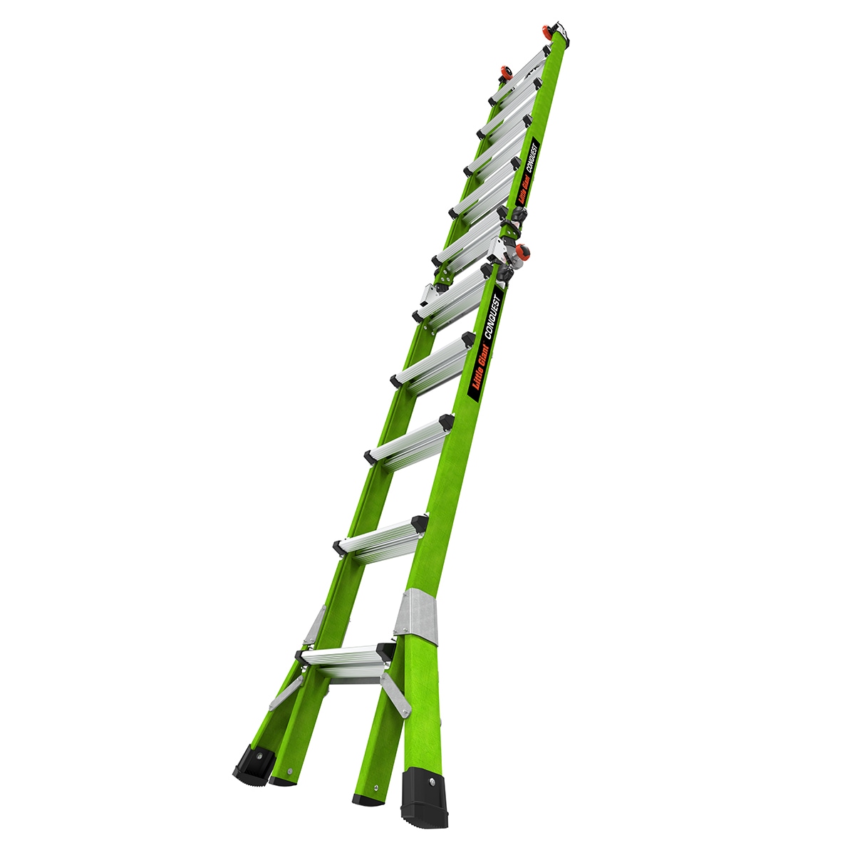 Escalera telescópica multiusos de posición variable con capacidad de carga de 300 libras y alcanza los 22 pies - Conquest de Little Giant Ladders 17122-001