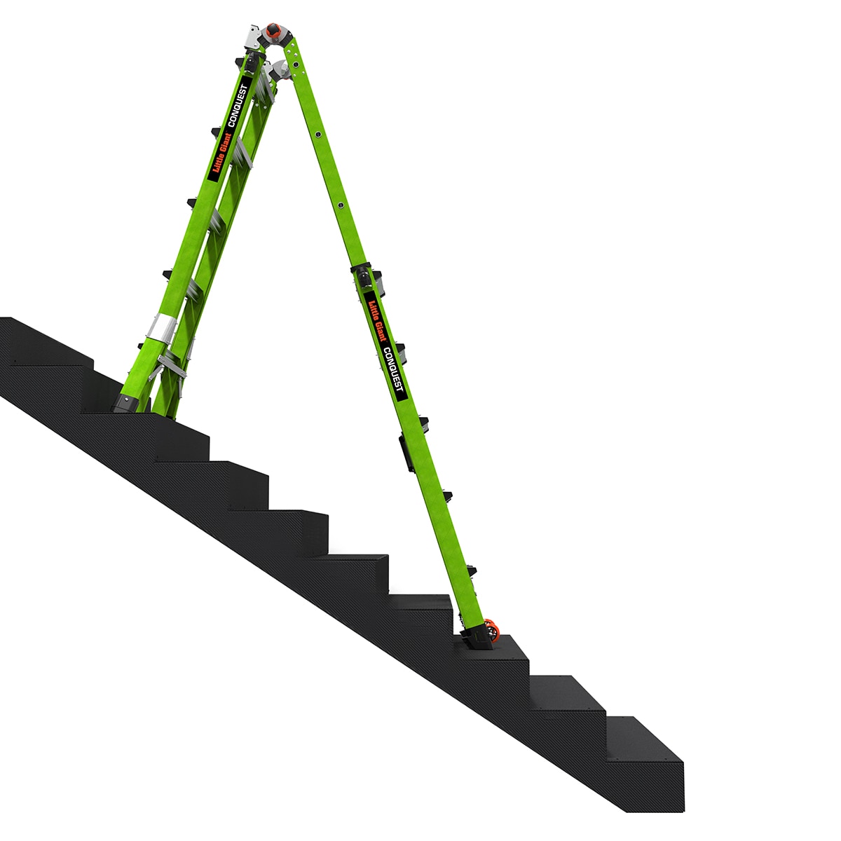 Escalera telescópica multiusos de posición variable con capacidad de carga de 300 libras y alcanza los 22 pies - Conquest de Little Giant Ladders 17122-001