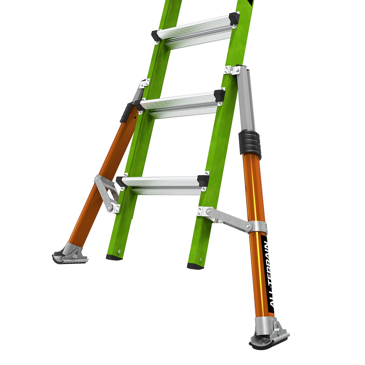 Escalera Multi-Posición Telescópica Todo Terreno Conquest de Little Giant Ladders, Alcance de 22 Pies Tipo 1A - Capacidad de Carga de 136 kg.