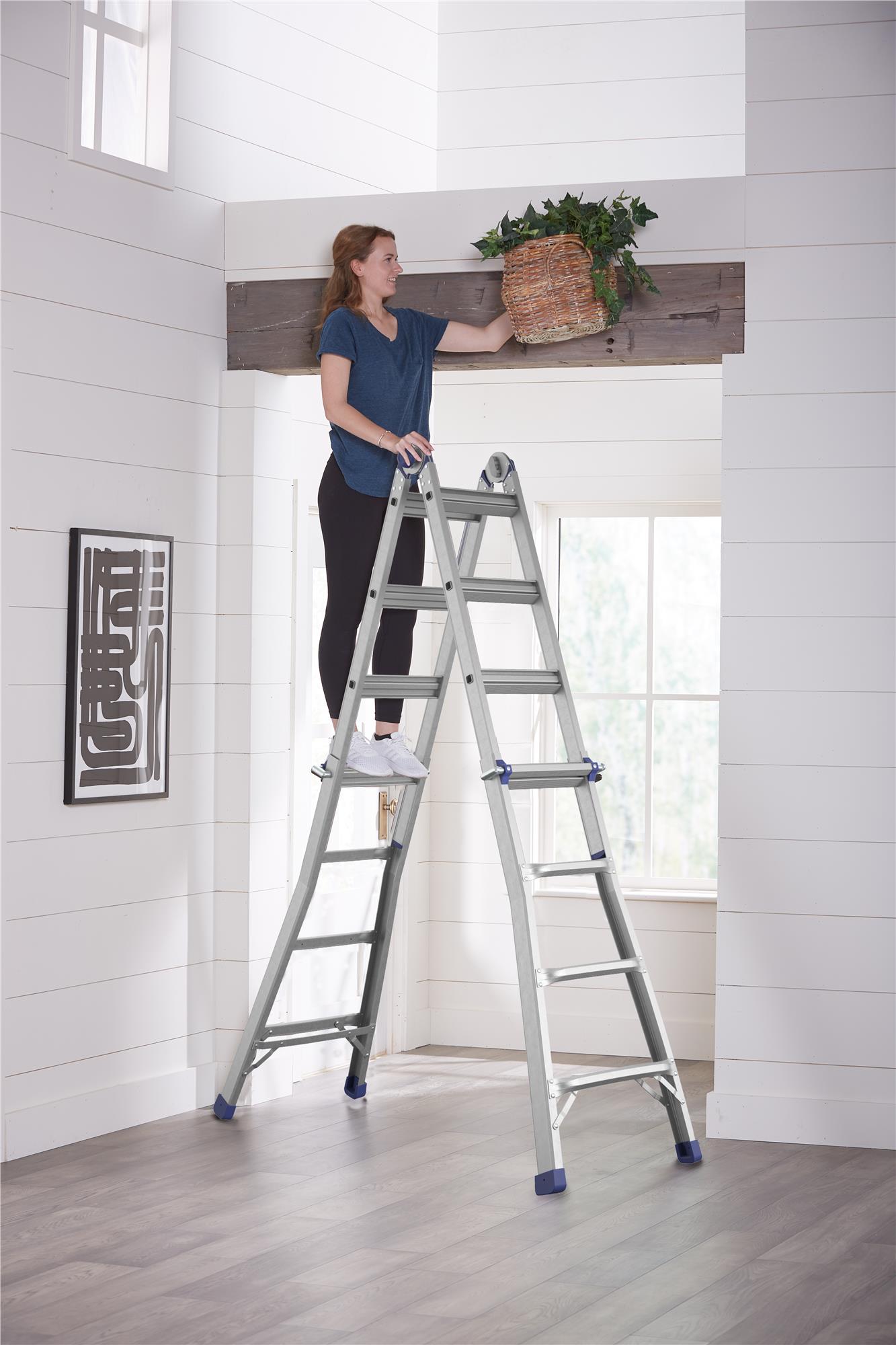 Escalera multiusos tipo 1A de 18 pies de alcanze con capacidad de carga de 300 libras 20918T1ASE de Cosco