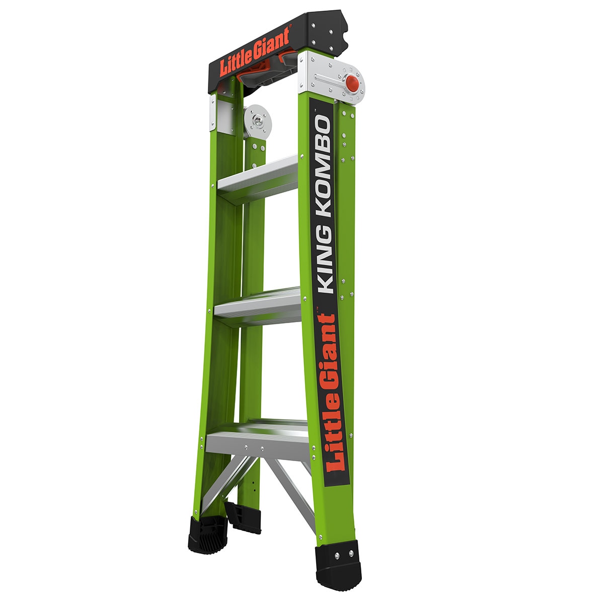 Escalera multiusos 3 en 1 Little Giant Ladders King Kombo 2.0 con alcance de 10.3 pies y capacidad de carga de 375 lbs. - Tipo 1AA, modelo 13470-001.