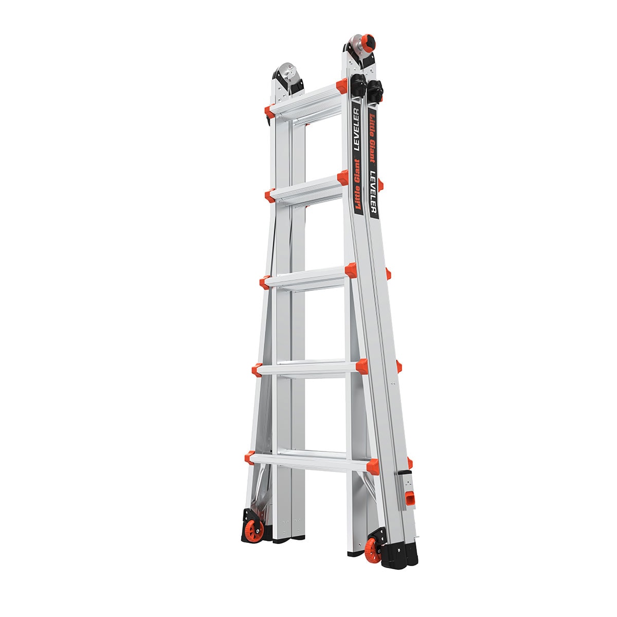 Escalera de Posiciones Múltiples Telescópica con Niveladores de Pata Tipo 1AA - Capacidad de Carga de 375 lbs. Alcanza hasta 22.0 pies - Modelo Leveler M22 de Little Giant Ladders 16622-801.
