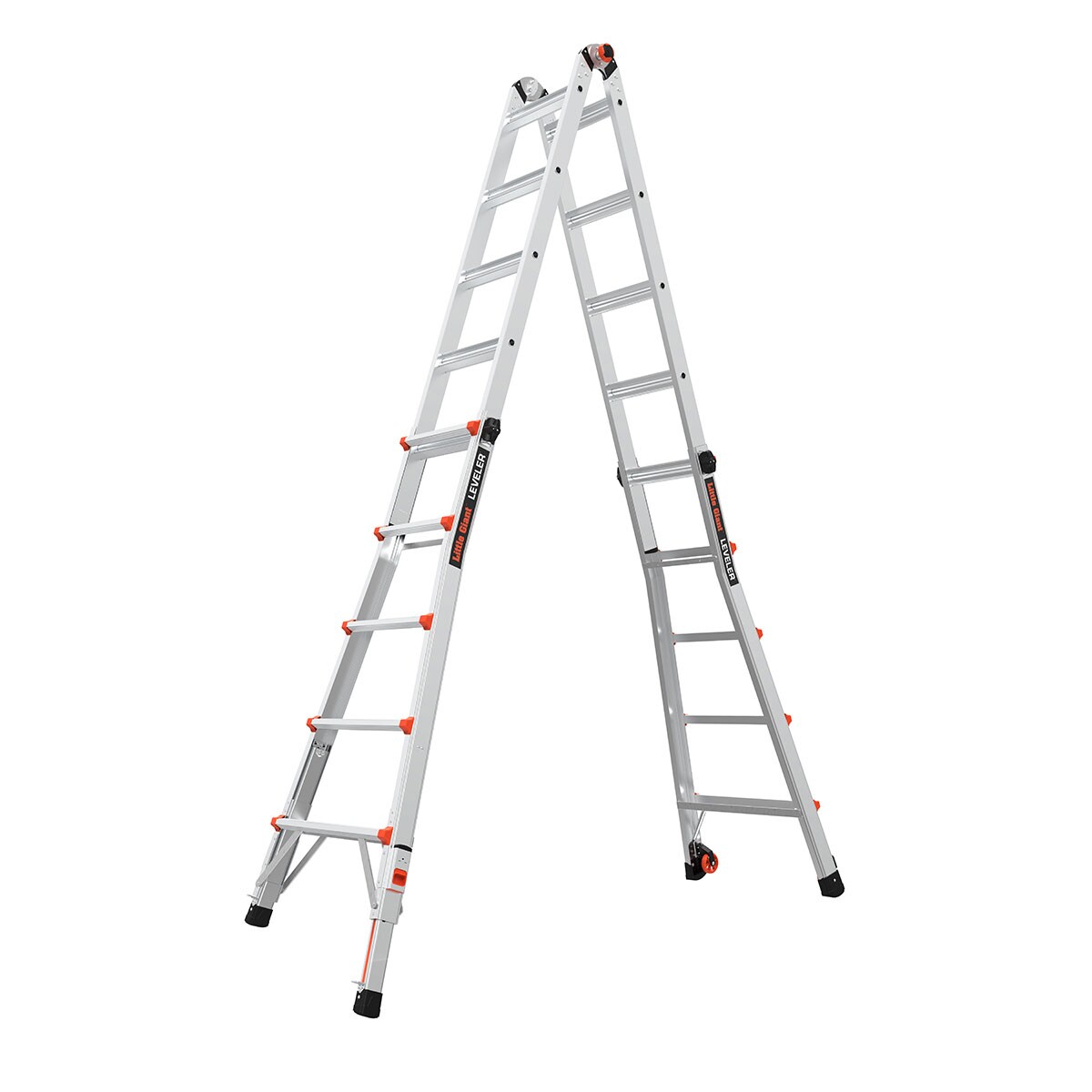 Escalera de Posiciones Múltiples Telescópica con Niveladores de Pata Tipo 1AA - Capacidad de Carga de 375 lbs. Alcanza hasta 22.0 pies - Modelo Leveler M22 de Little Giant Ladders 16622-801.