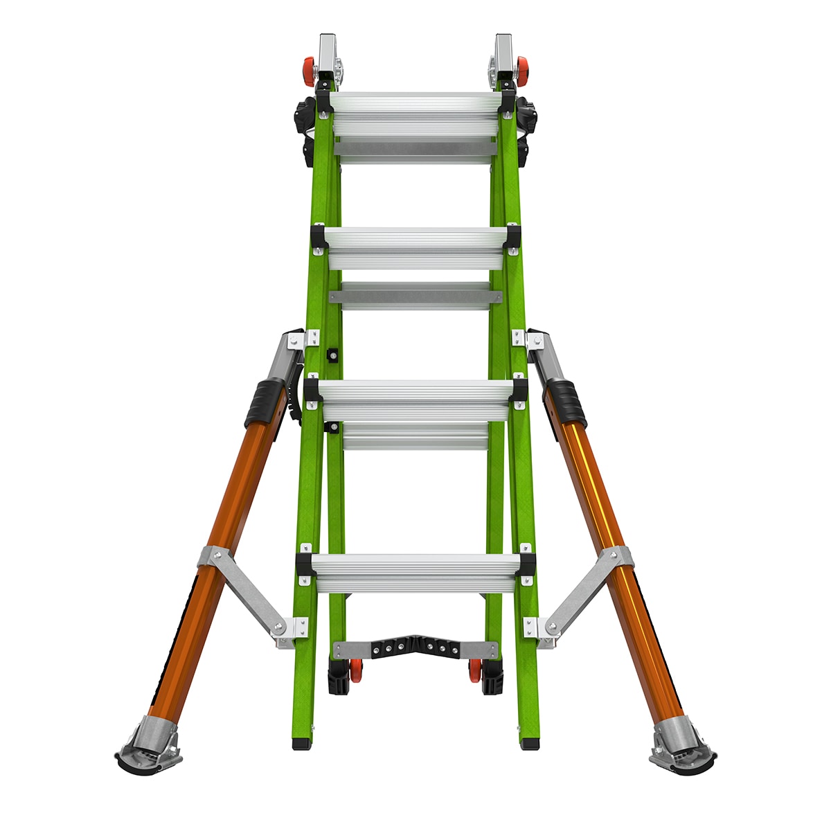 Escalera multiusos telescópica tipo 1A Little Giant Ladders Conquest Todo Terreno de 18.1 pies de alcance - Capacidad de carga de 300 libras 17107-001