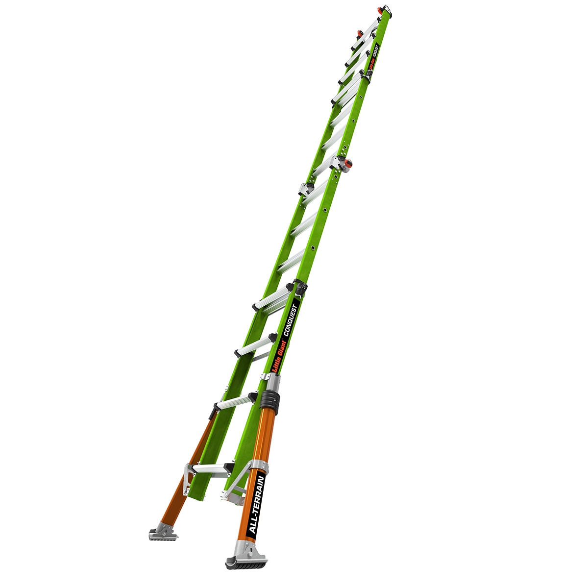 Escalera multiusos telescópica tipo 1A Little Giant Ladders Conquest Todo Terreno de 18.1 pies de alcance - Capacidad de carga de 300 libras 17107-001