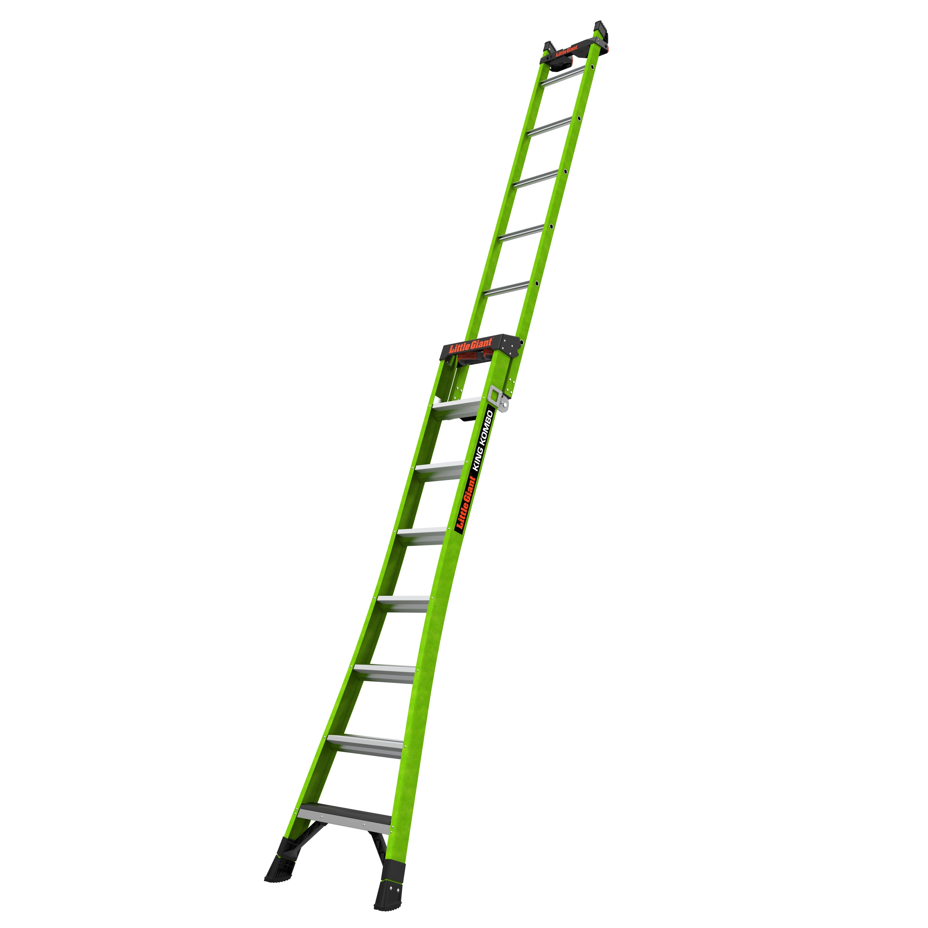 Escalera multifuncional King Kombo 2.0 de Little Giant Ladders, alcance de 17.2 pies tipo 1AA - Capacidad de carga de 375 lbs. 13908-071.