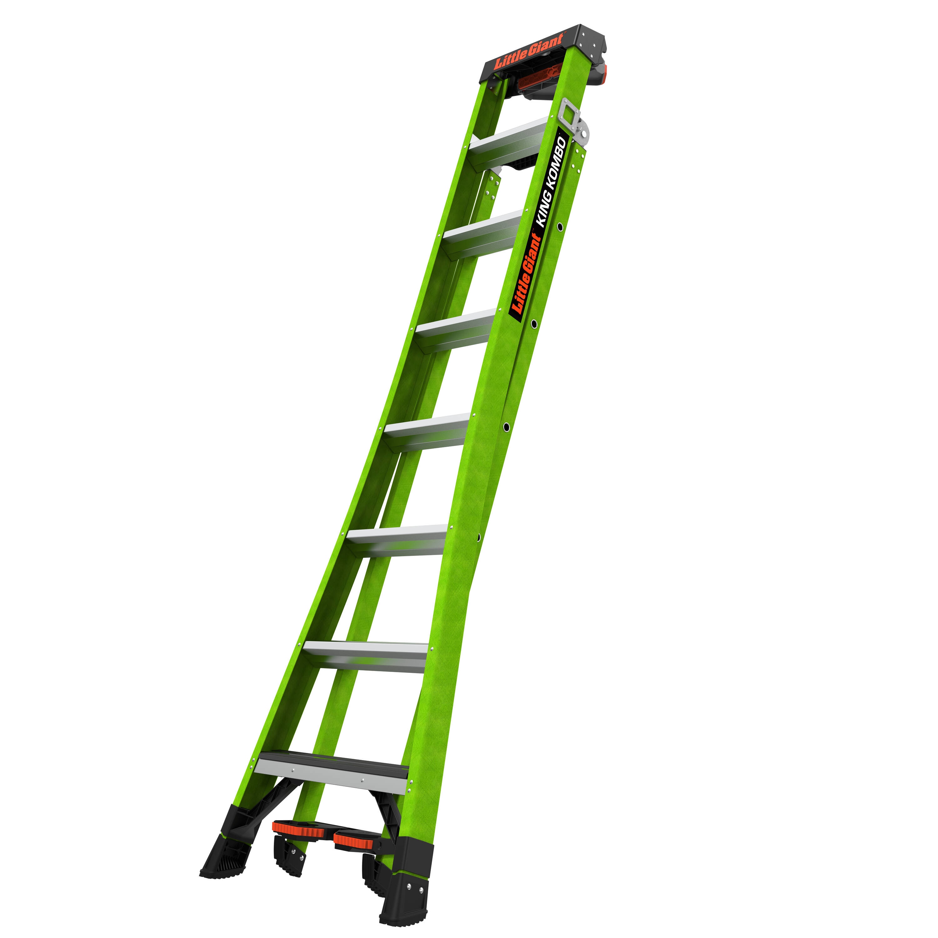 Escalera multifuncional King Kombo 2.0 de Little Giant Ladders, alcance de 17.2 pies tipo 1AA - Capacidad de carga de 375 lbs. 13908-071.