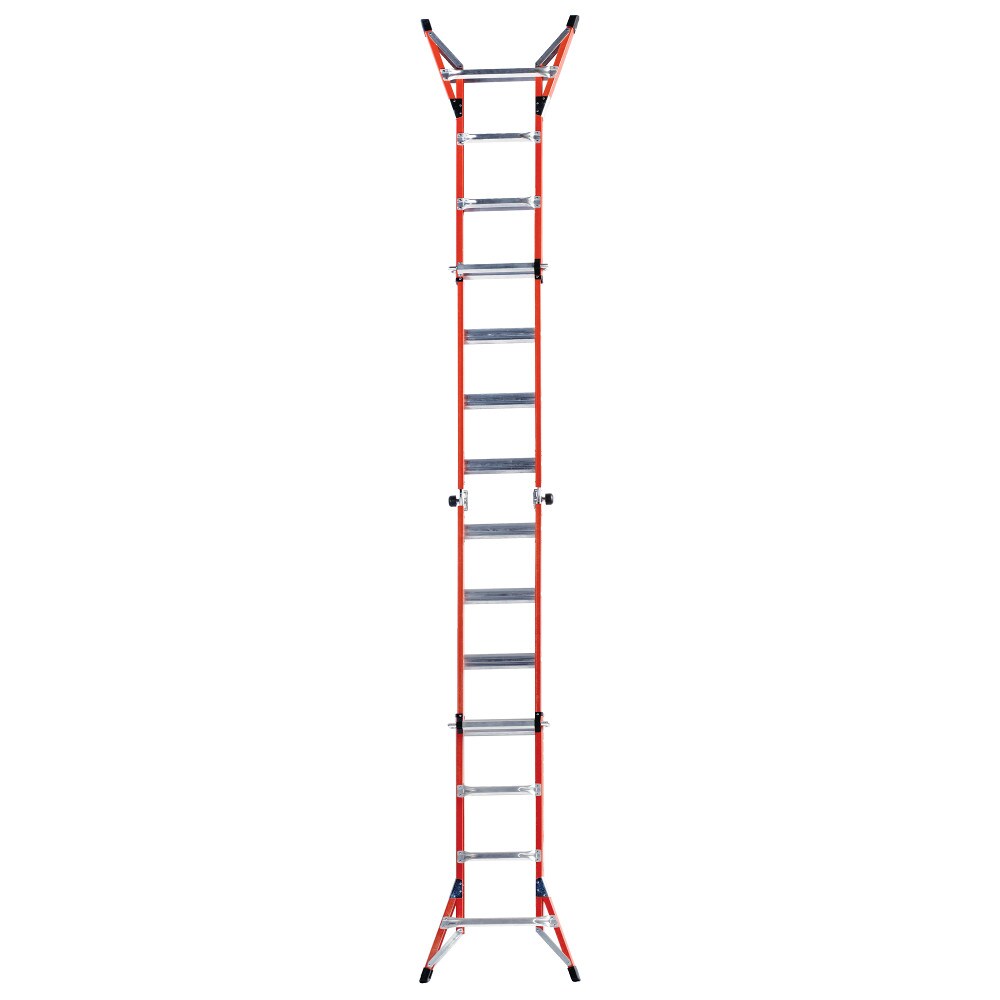Escalera telescópica multi posición con alcance de 18 pies y capacidad de carga de 300 lbs. Werner FMT Pro 5 en 1 Tipo 1A.