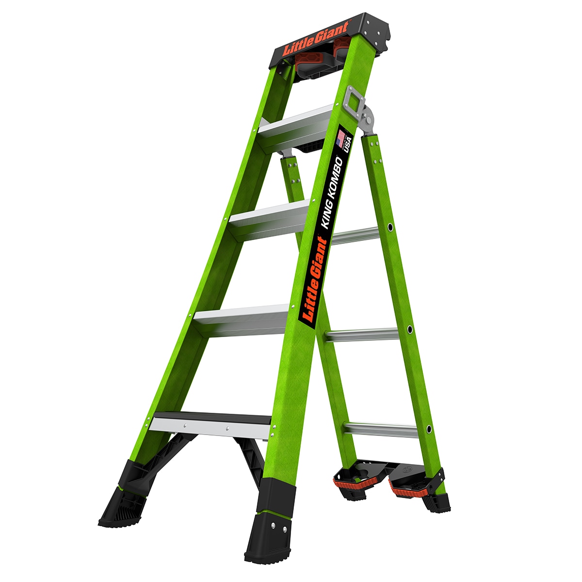 Escalera multifuncional tipo 1AA King Kombo 2.0 con alcance de 11.4 pies y capacidad de carga de 375 lbs.