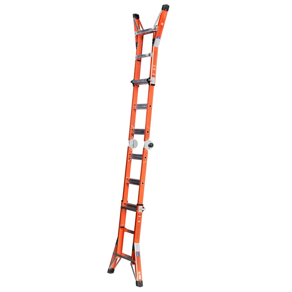 Escalera telescópica multiusos Werner FMT Pro 5 en 1 con alcance de 14.25 pies y capacidad de carga de 300 libras - Tipo 1A