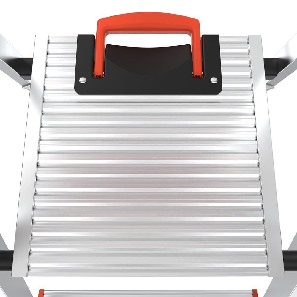 Escalera plataforma Little Giant Ladders Flip-N-Lite M5 de 5 pies (altura de alcance de 9.3 pies) de aluminio Tipo 1A - Capacidad de carga de 300 libras 15273-001