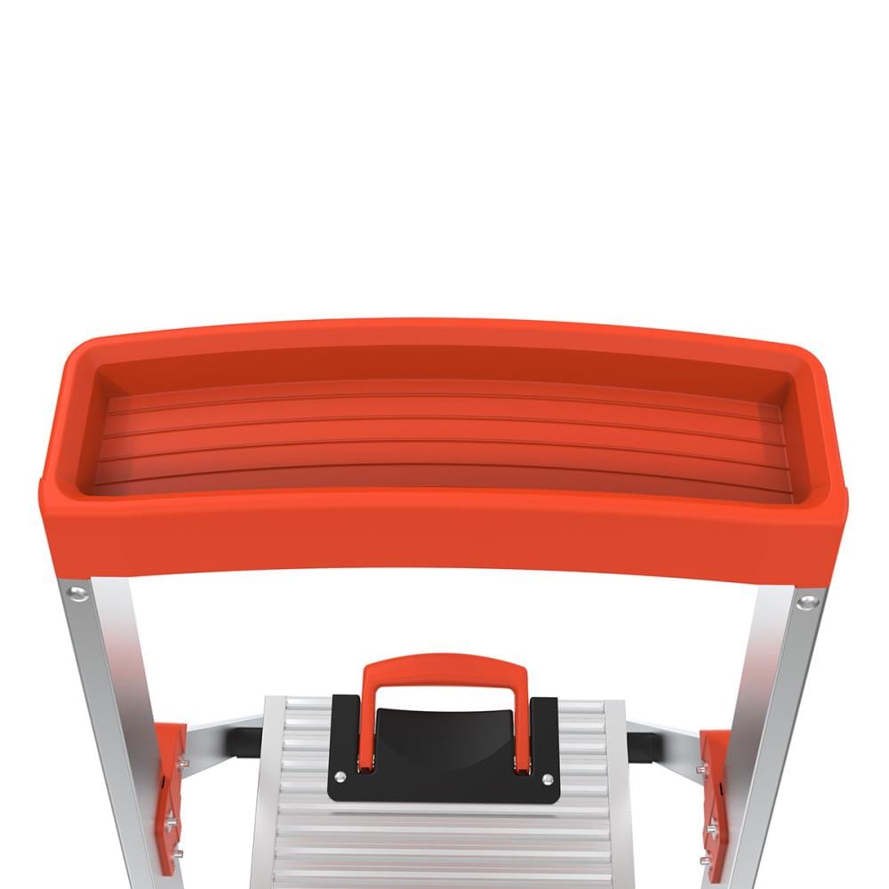Escalera plataforma Little Giant Ladders Flip-N-Lite M5 de 5 pies (altura de alcance de 9.3 pies) de aluminio Tipo 1A - Capacidad de carga de 300 libras 15273-001